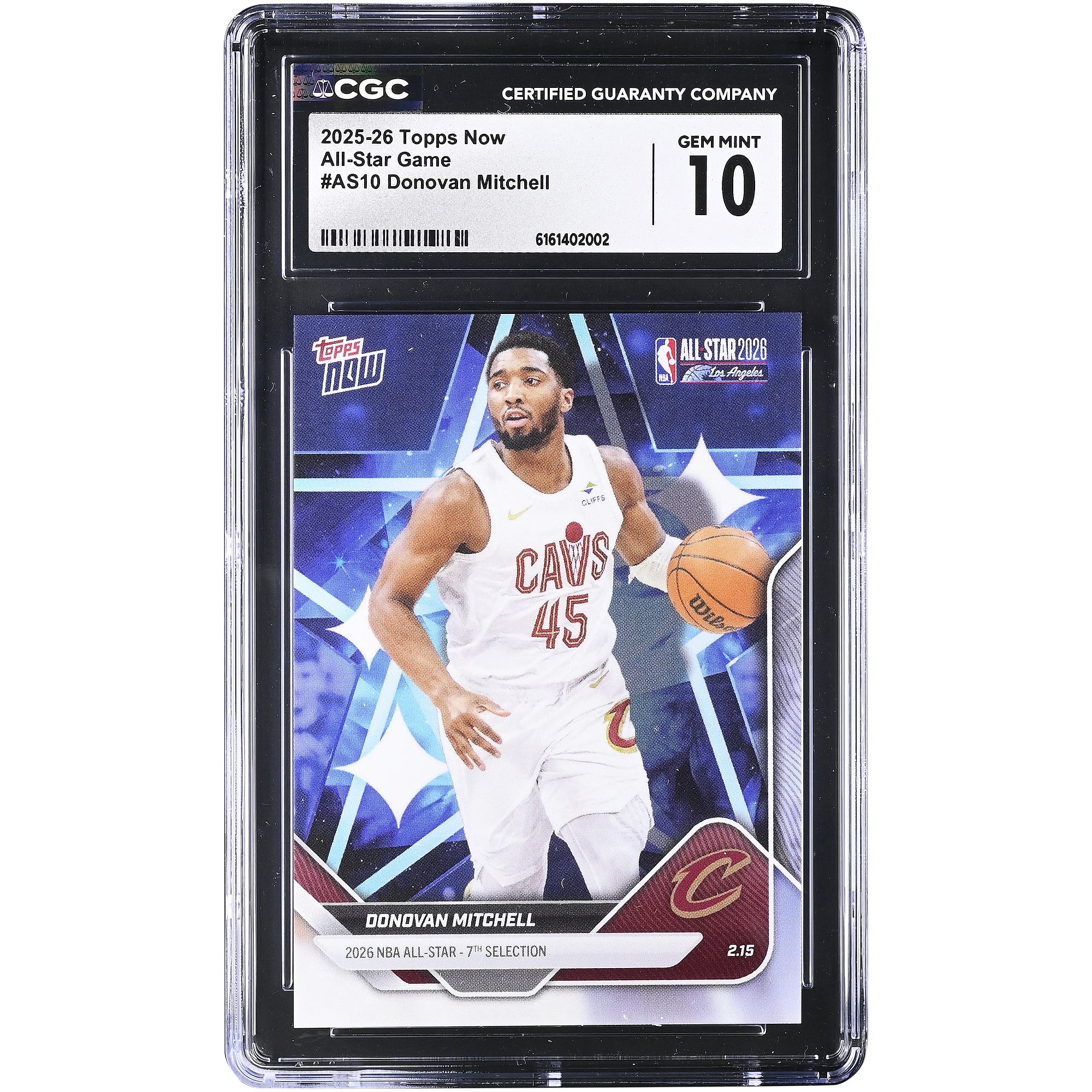 Donovan Mitchell Cleveland Cavaliers 2025-26 Topps Now All-Star Game #AS10 CGC Authenticated Card