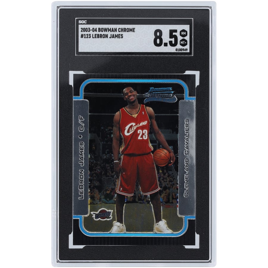 LeBron James Cleveland Cavaliers 2003-04 Bowman Chrome #123 SGC 