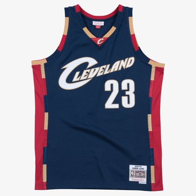 Lebron James Cleveland Cavaliers 2008-09 Mitchell & Ness Navy Swingman Jersey Alternate