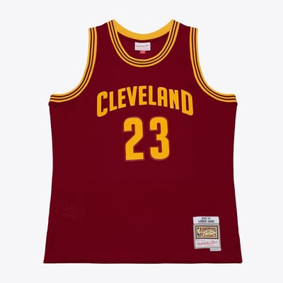 Lebron James Cleveland Cavaliers 2015-16 Mitchell & Ness Red Jersey