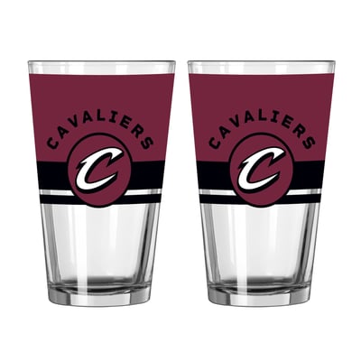Cleveland Cavaliers Logo Brands Two-Piece 16oz. Horizon Pint Glass Set