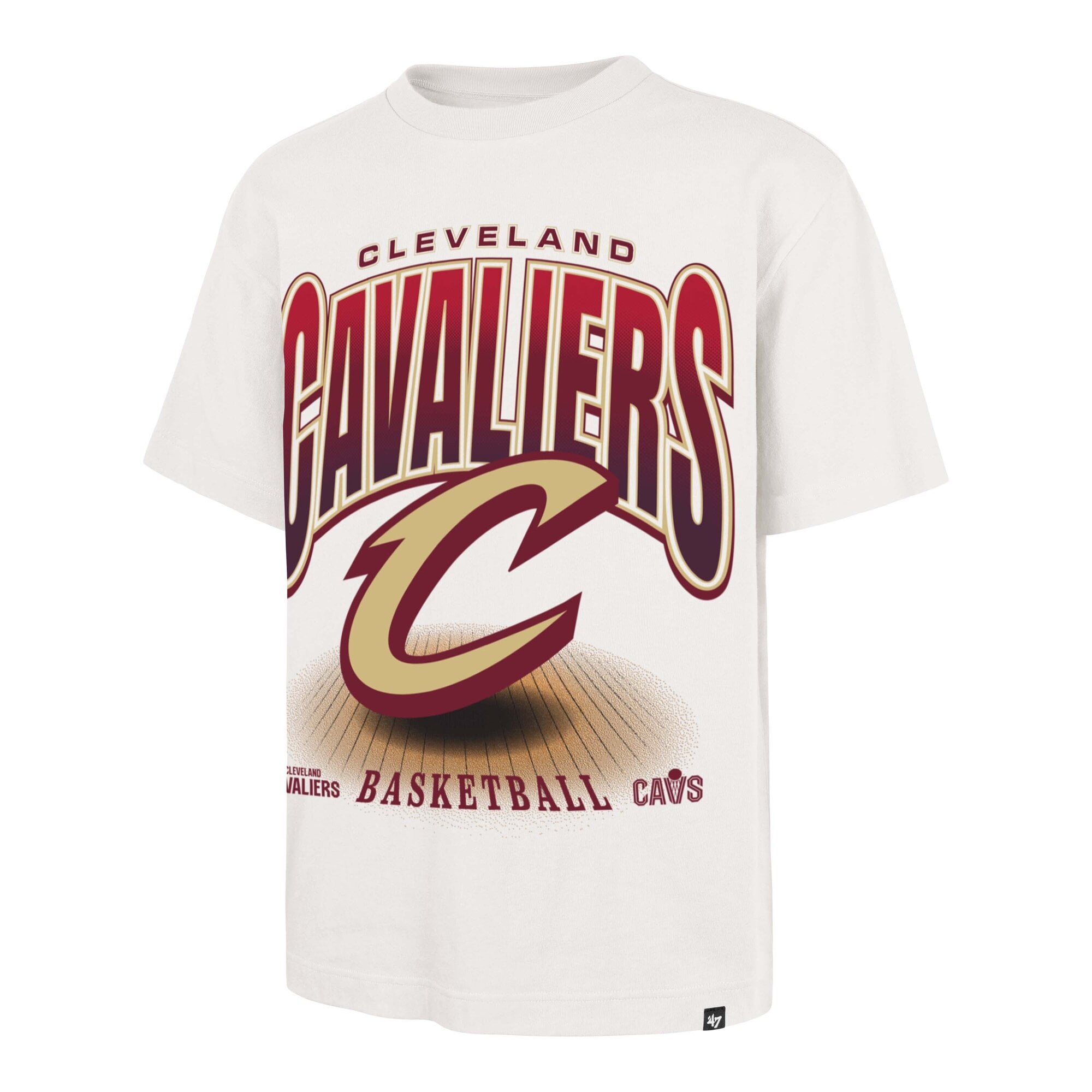 T-shirt homme '47 crème Cleveland Cavaliers Team Flex Foundation