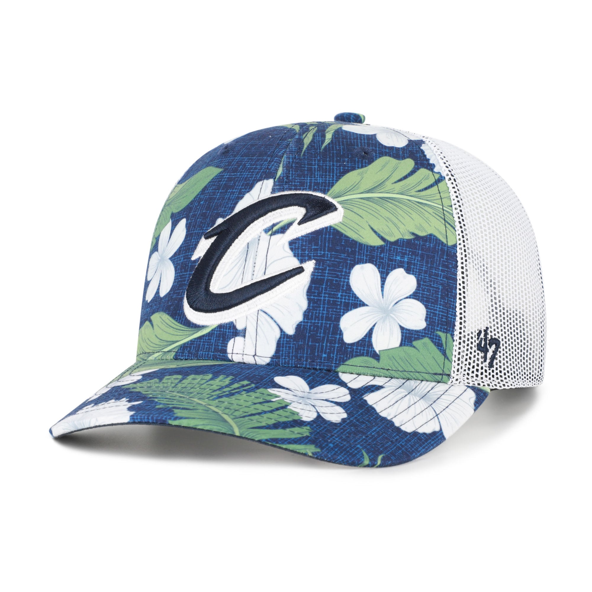 Men's '47 Navy Cleveland Cavaliers Beach Side Trucker Adjustable Hat