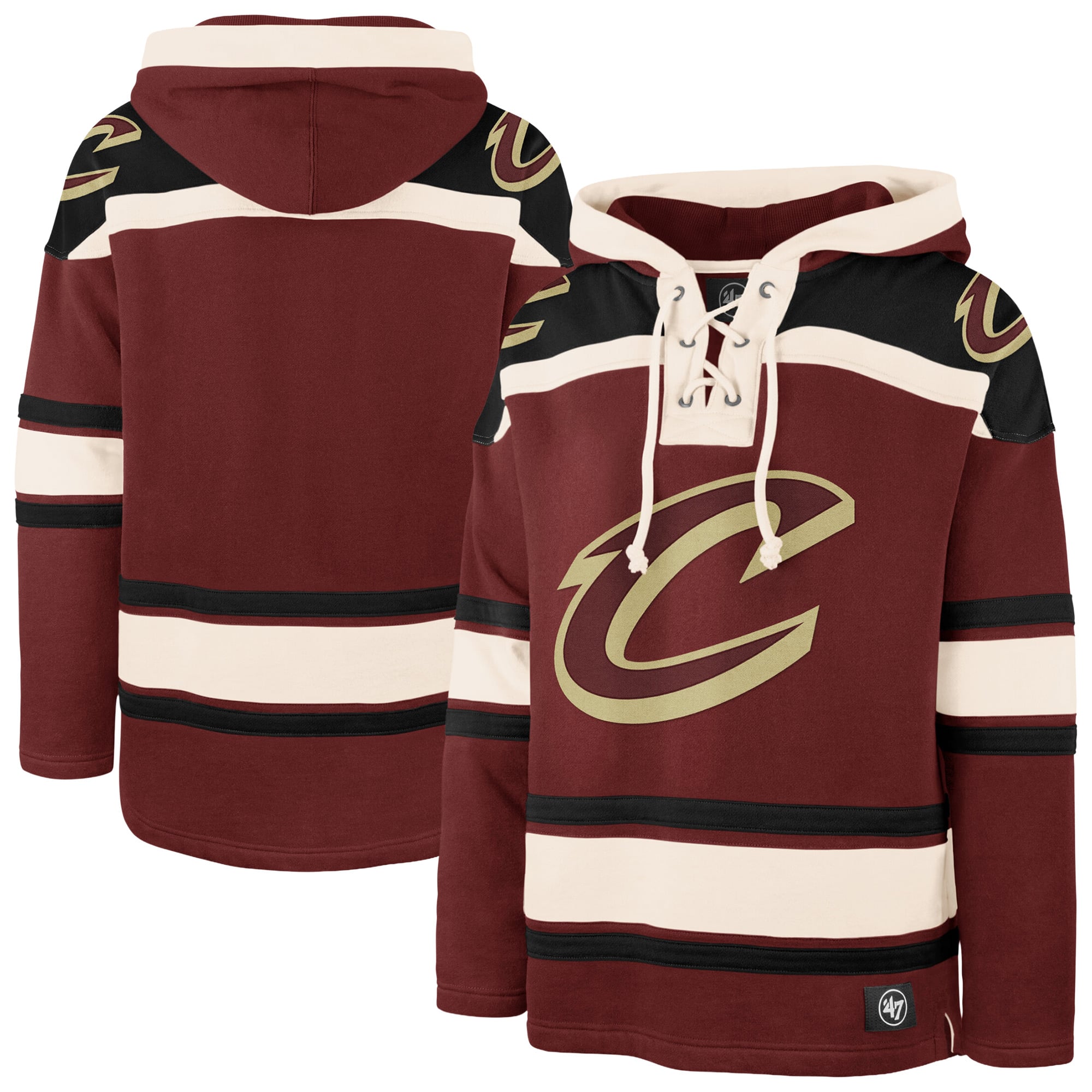 Sweat à capuche homme '47 Wine Cleveland Cavaliers Superior Lacer