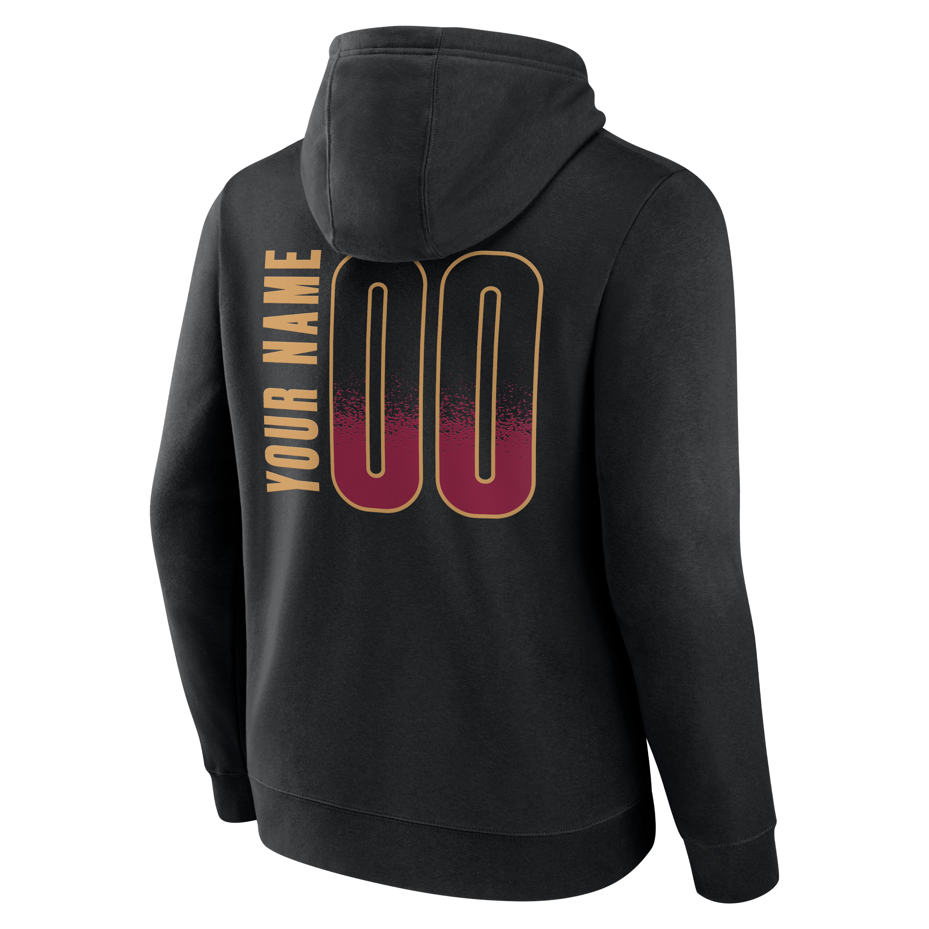 Sweat à capuche noir Cleveland Cavaliers Home Court Pop pour homme, personnalisé avec nom et numéro.