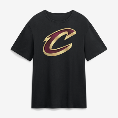 Cleveland Cavaliers  Metallic Mascot T-Shirt - Black
