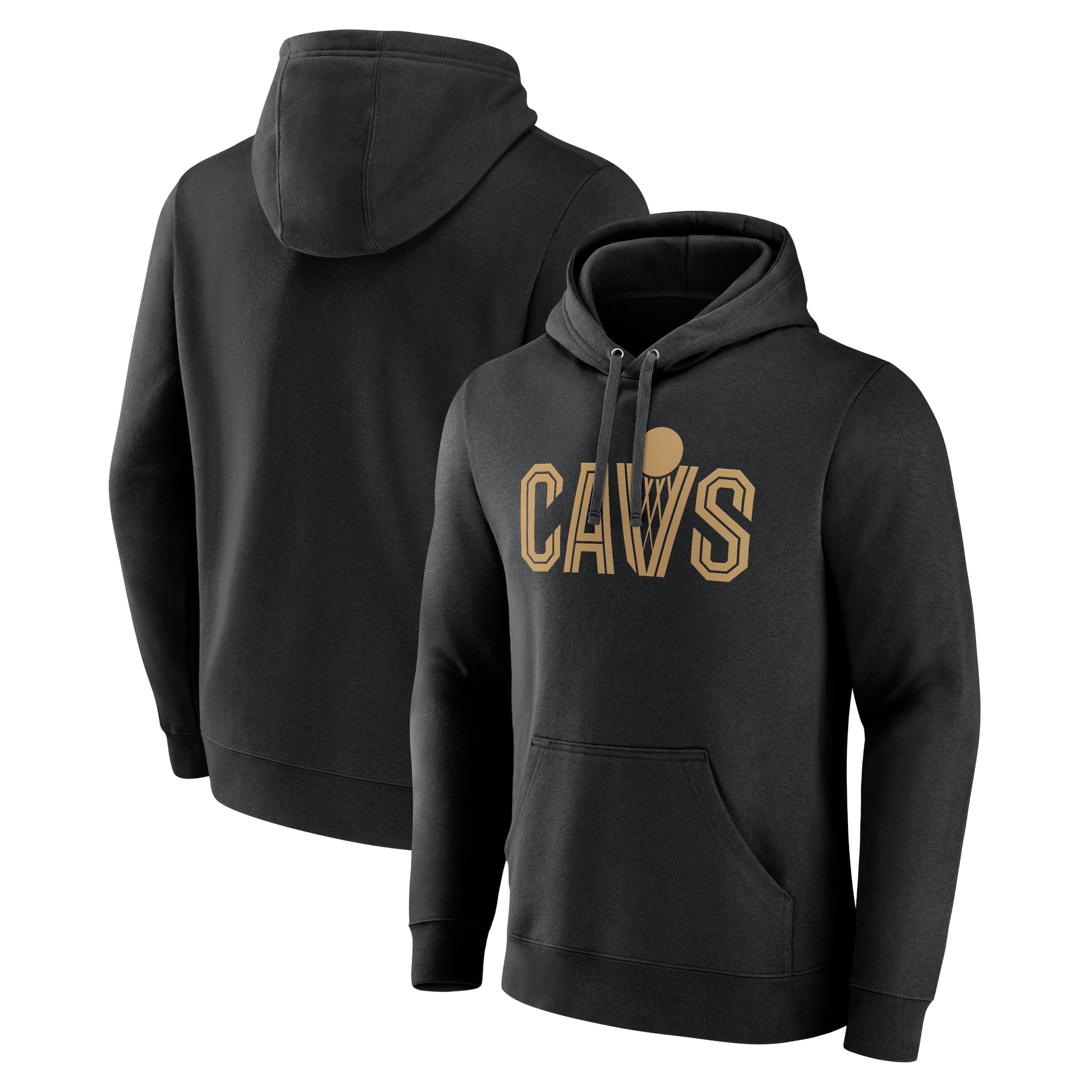 Sweat à capuche noir pour homme avec logo des Cleveland Cavaliers