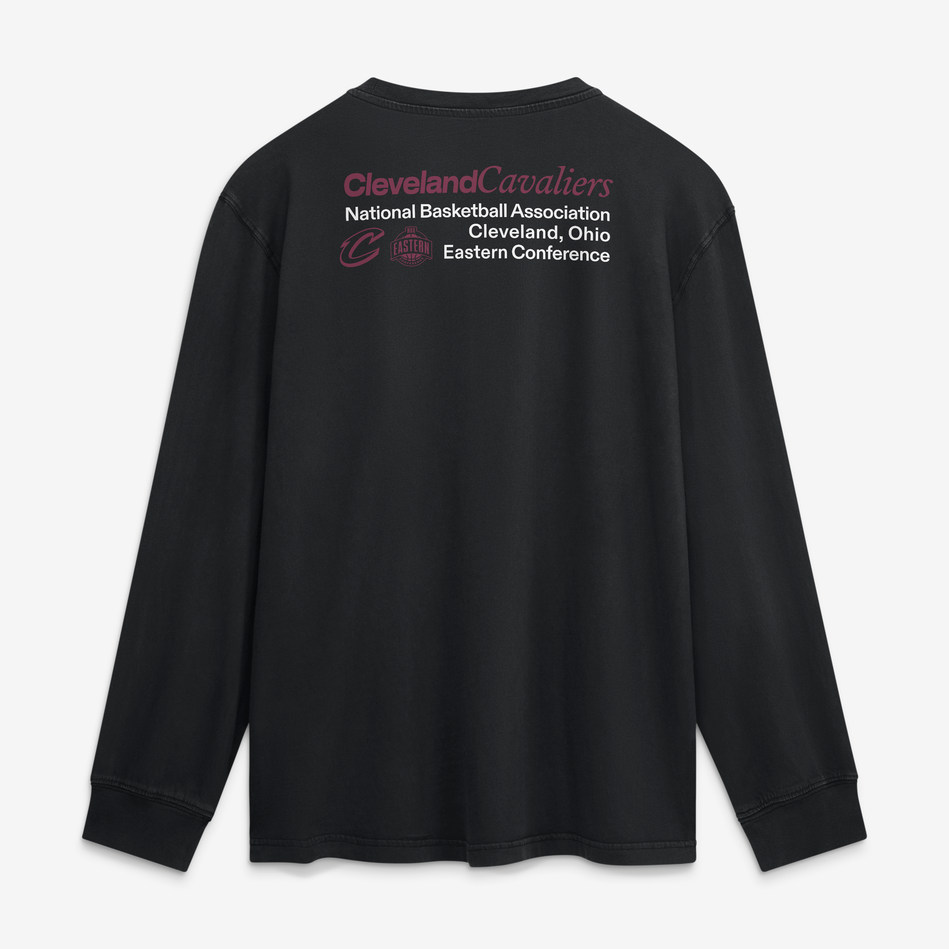 T-shirt à manches longues Fanatics Black Cleveland Cavaliers Coaching Time pour homme