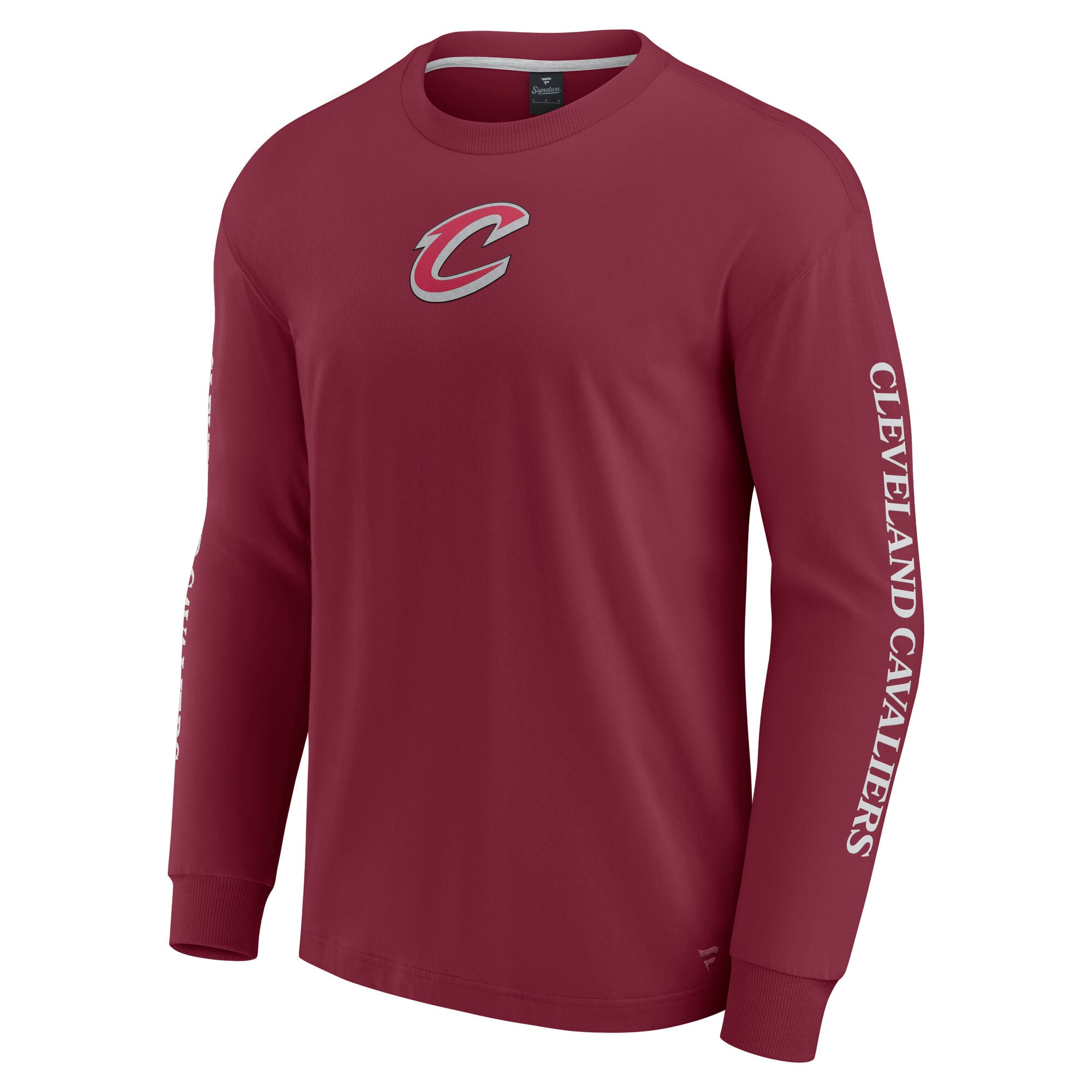 T-shirt à manches longues Fanatics Wine Cleveland Cavaliers Elements Strive pour hommes