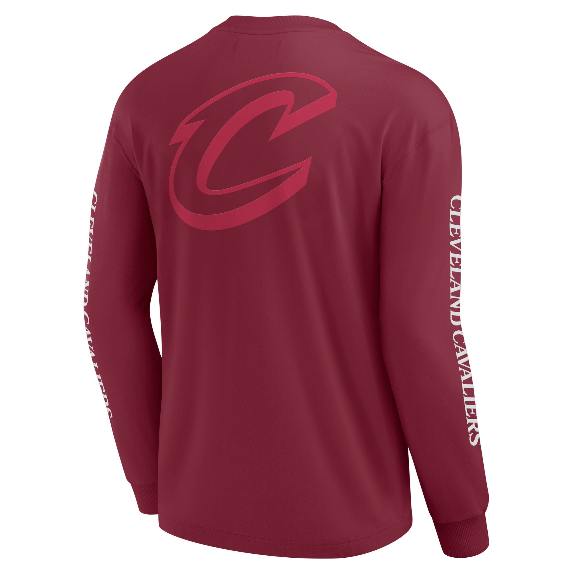 T-shirt à manches longues Fanatics Wine Cleveland Cavaliers Elements Strive pour hommes