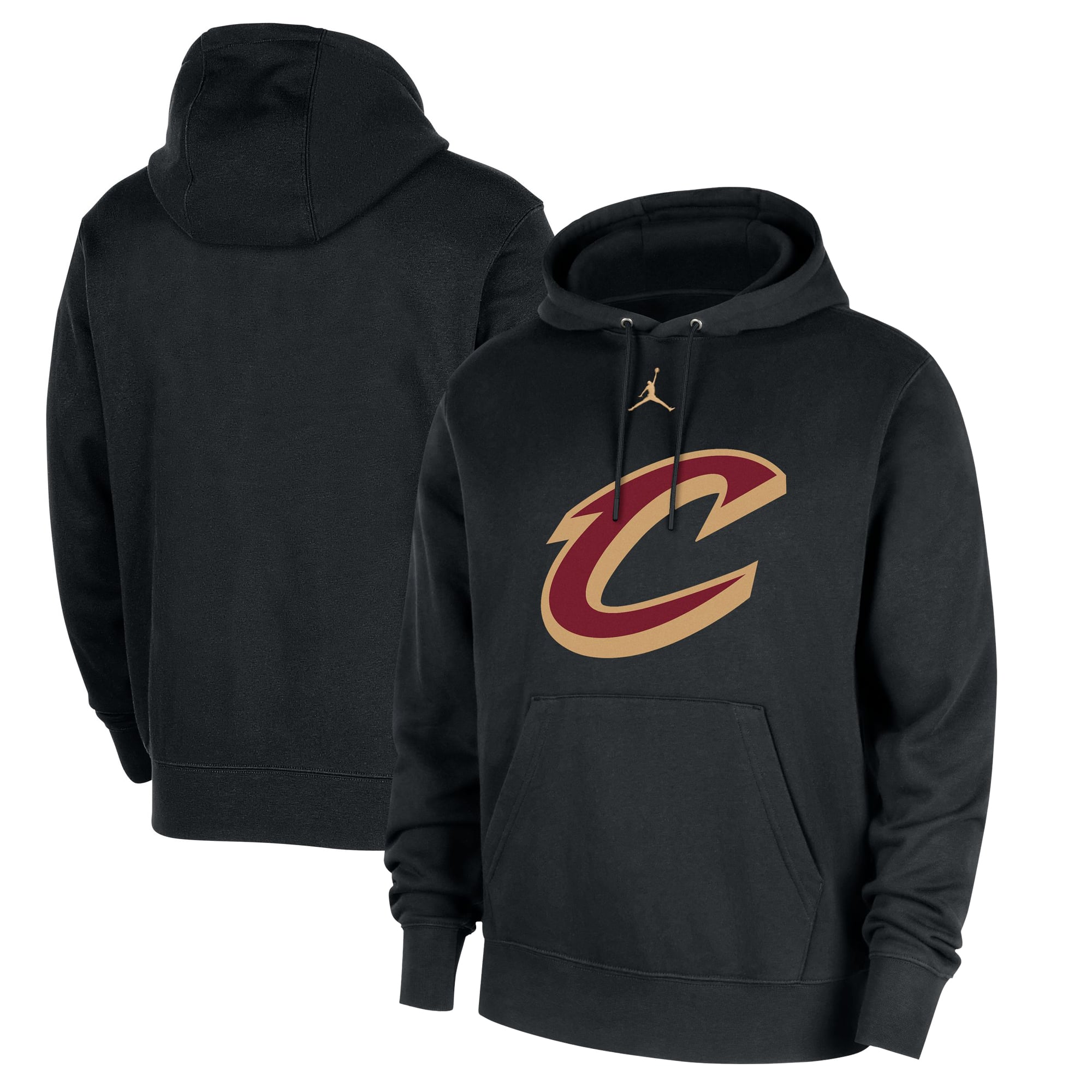 Sweat à capuche Jordan Brand noir Cleveland Cavaliers Statement Edition Club Fleece pour homme