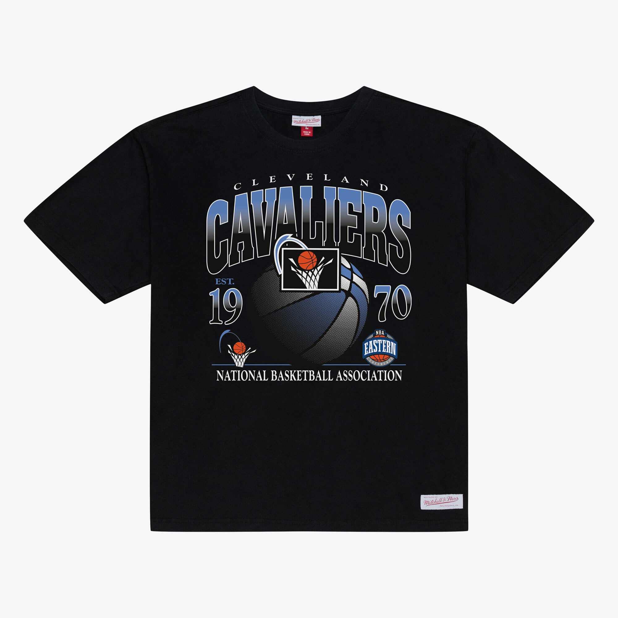 T-shirt graphique noir Mitchell & Ness Cleveland Cavaliers pour homme