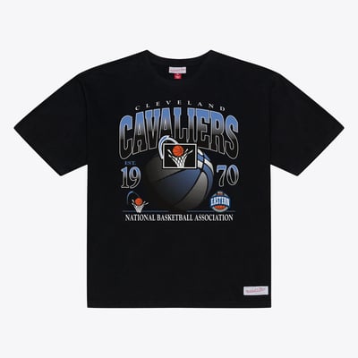  Cleveland Cavaliers Mitchell & NessCore Graphic T-Shirt - Black
