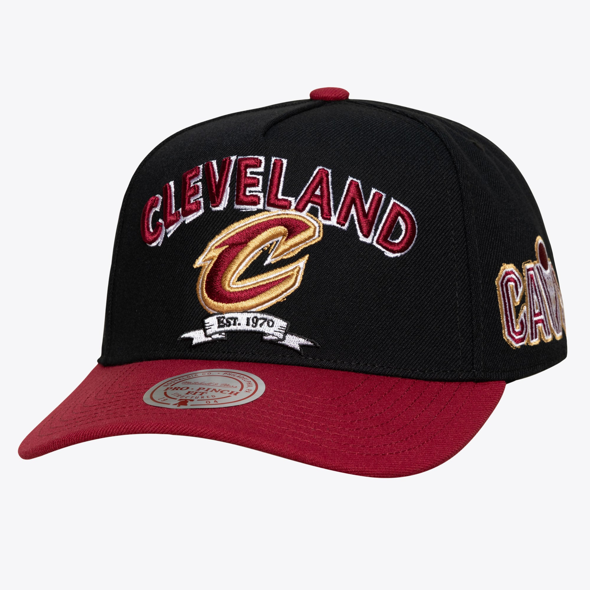 Men's Mitchell & Ness Black Cleveland Cavaliers True Legacy Pro Snapback Hat