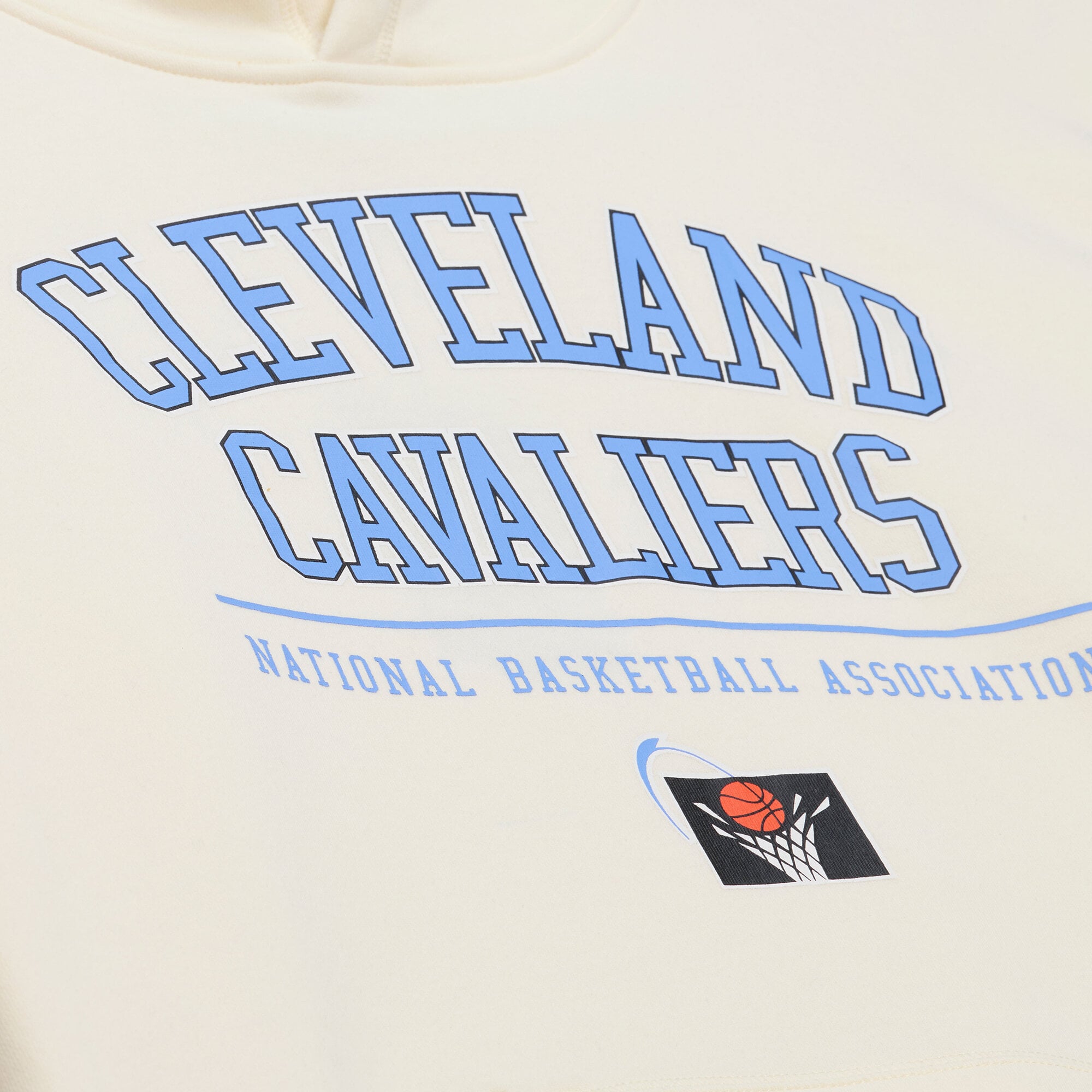 Men's Mitchell & Ness Cream Cleveland Cavaliers Walk-Off Fleece Hoodie