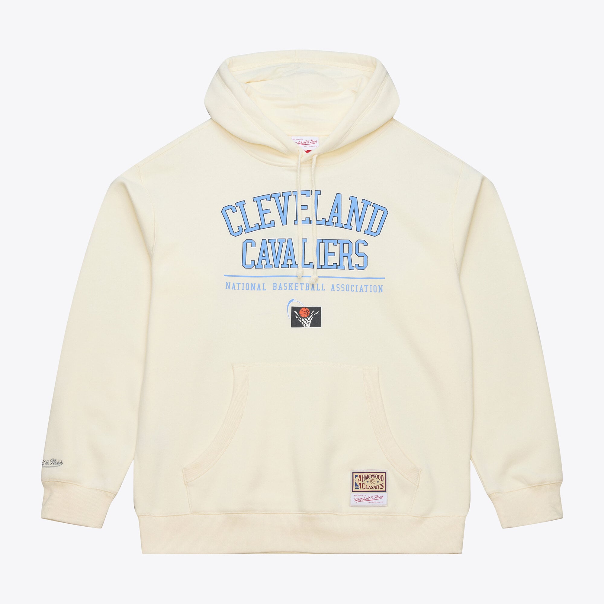 Men's Mitchell & Ness Cream Cleveland Cavaliers Walk-Off Fleece Hoodie