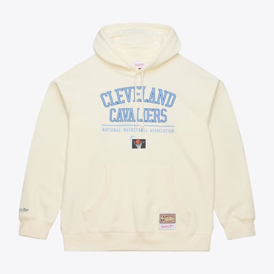 Cleveland Cavaliers Mitchell & Ness Walk-Off Fleece Hoodie - Cream