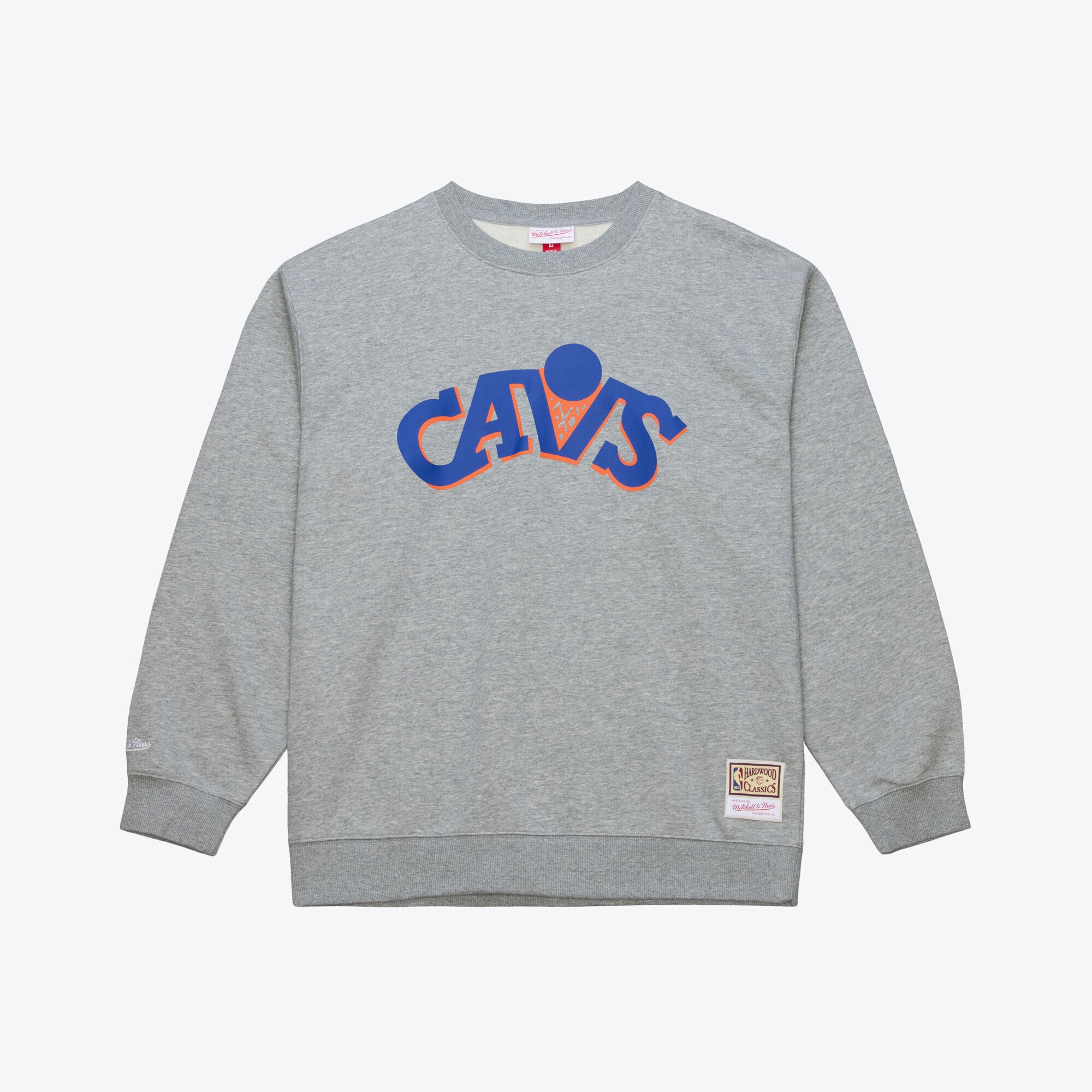 Men's Mitchell & Ness Heather Gray Cleveland Cavaliers Walk-Off Fleece Sweatshirt