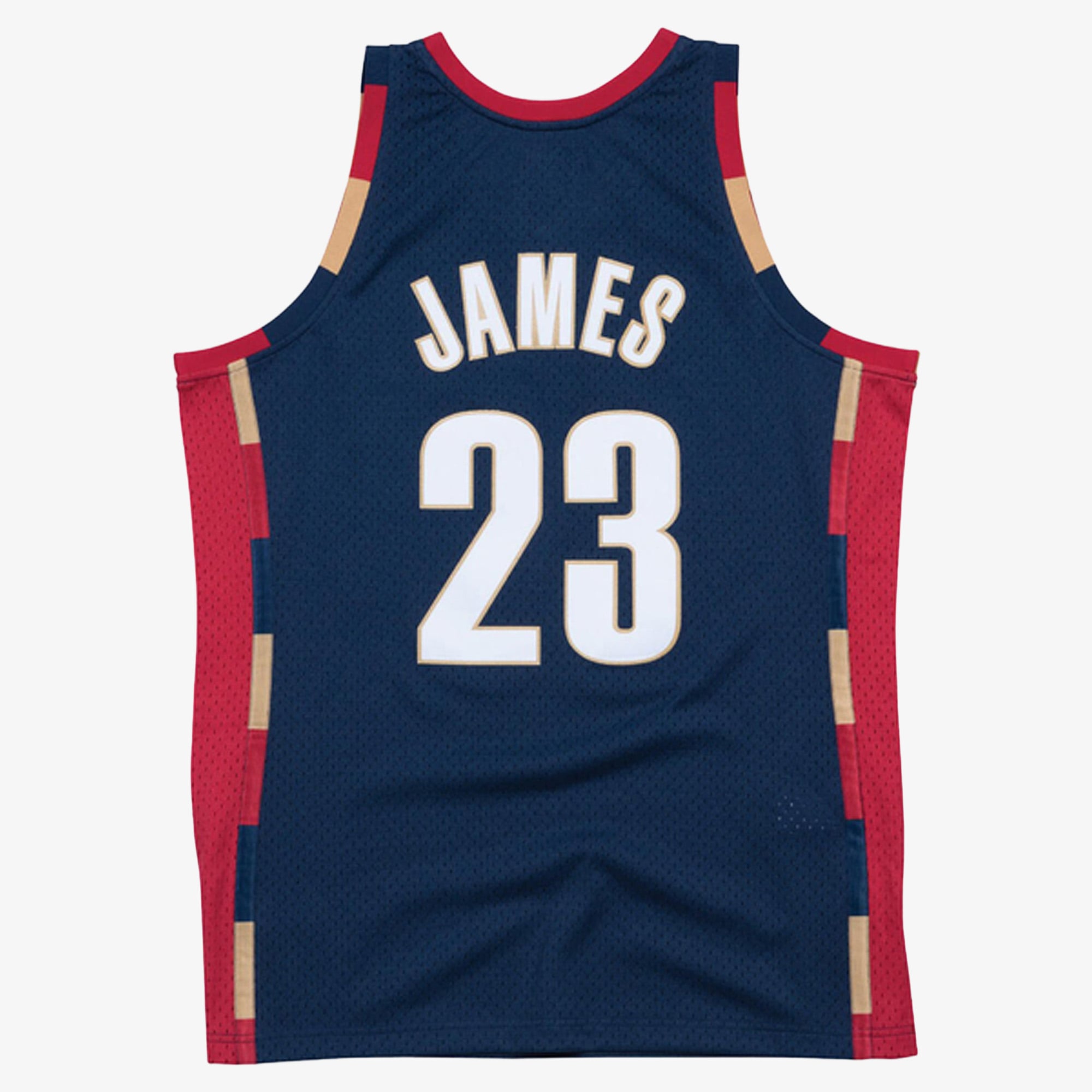 Maillot Swingman Hardwood Classics Mitchell & Ness LeBron James bleu marine des Cleveland Cavaliers 2008/09 pour homme
