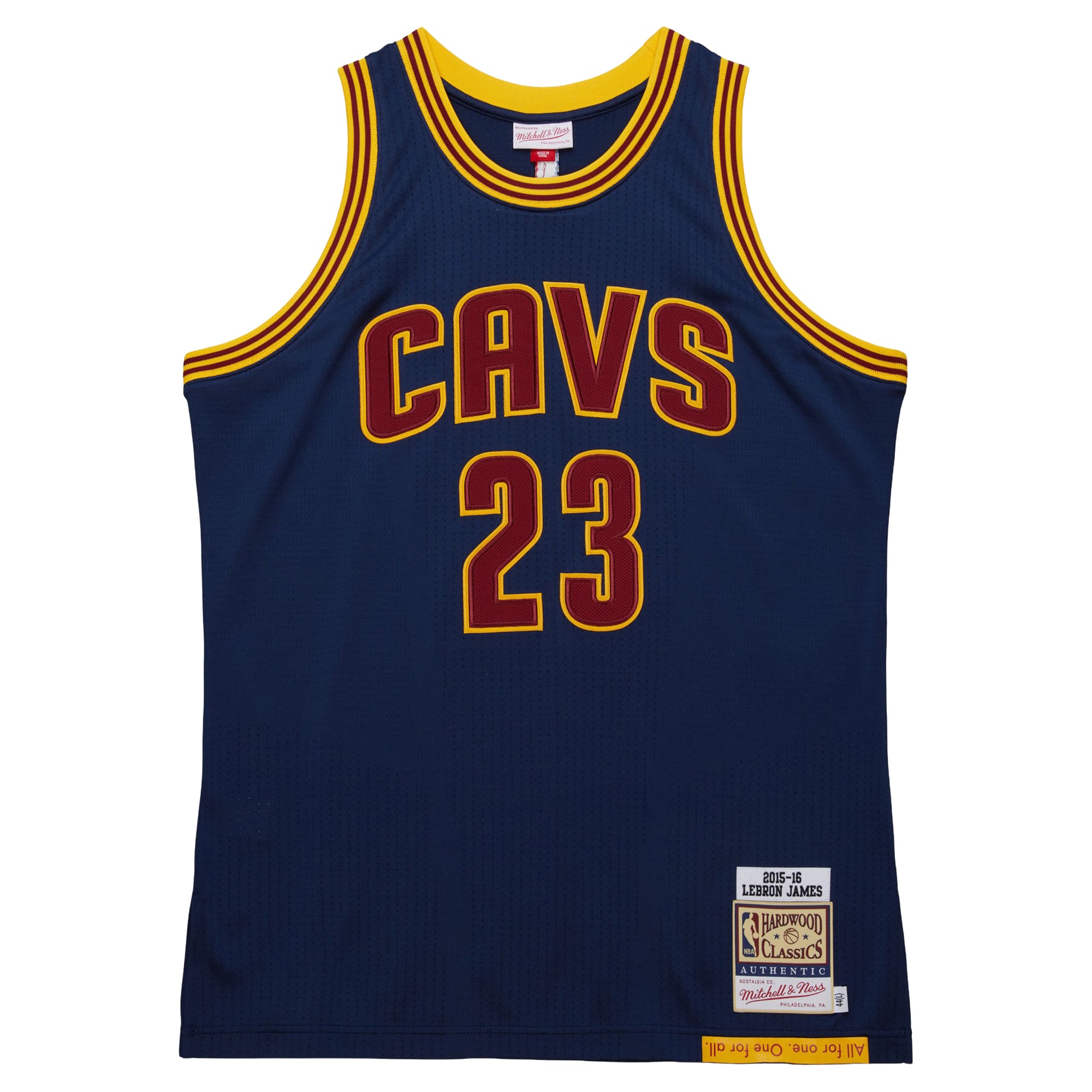 Men's Mitchell & Ness LeBron James Navy Cleveland Cavaliers Big Tall 2015/16 Swingman Jersey