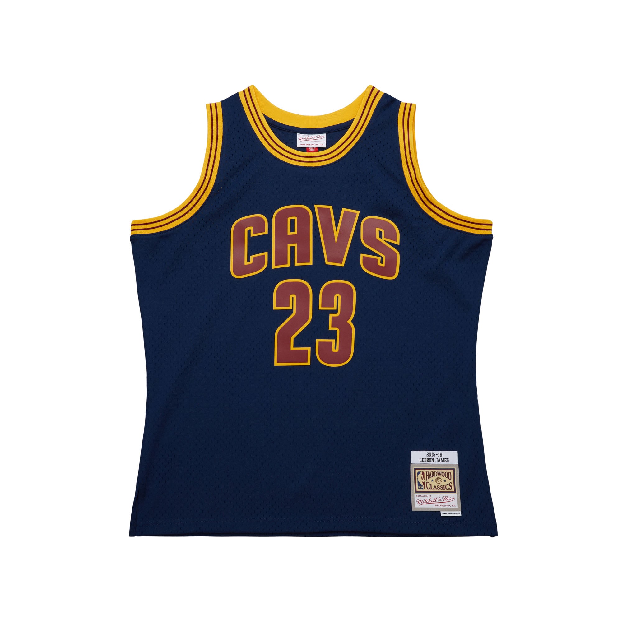 Men's Mitchell & Ness LeBron James Navy Cleveland Cavaliers Big Tall Hardwood Classics 2008-09 Swingman Jersey