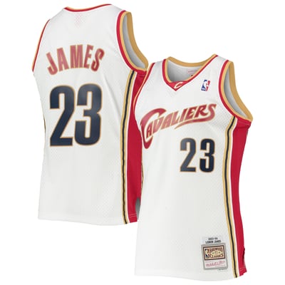 LeBron James Cleveland Cavaliers Mitchell & Ness Hardwood Classics Swingman Jersey - White