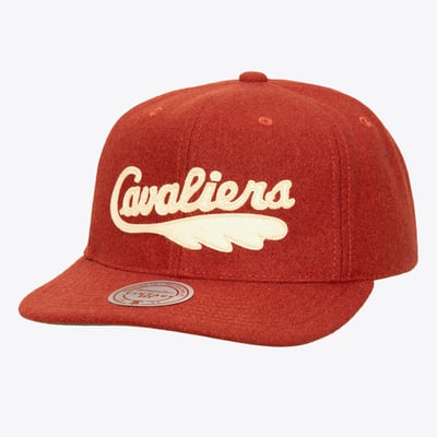 Cleveland Cavaliers Mitchell & Ness Hardwood Classics Retro Roots Vintage Adjustable Hat - Wine
