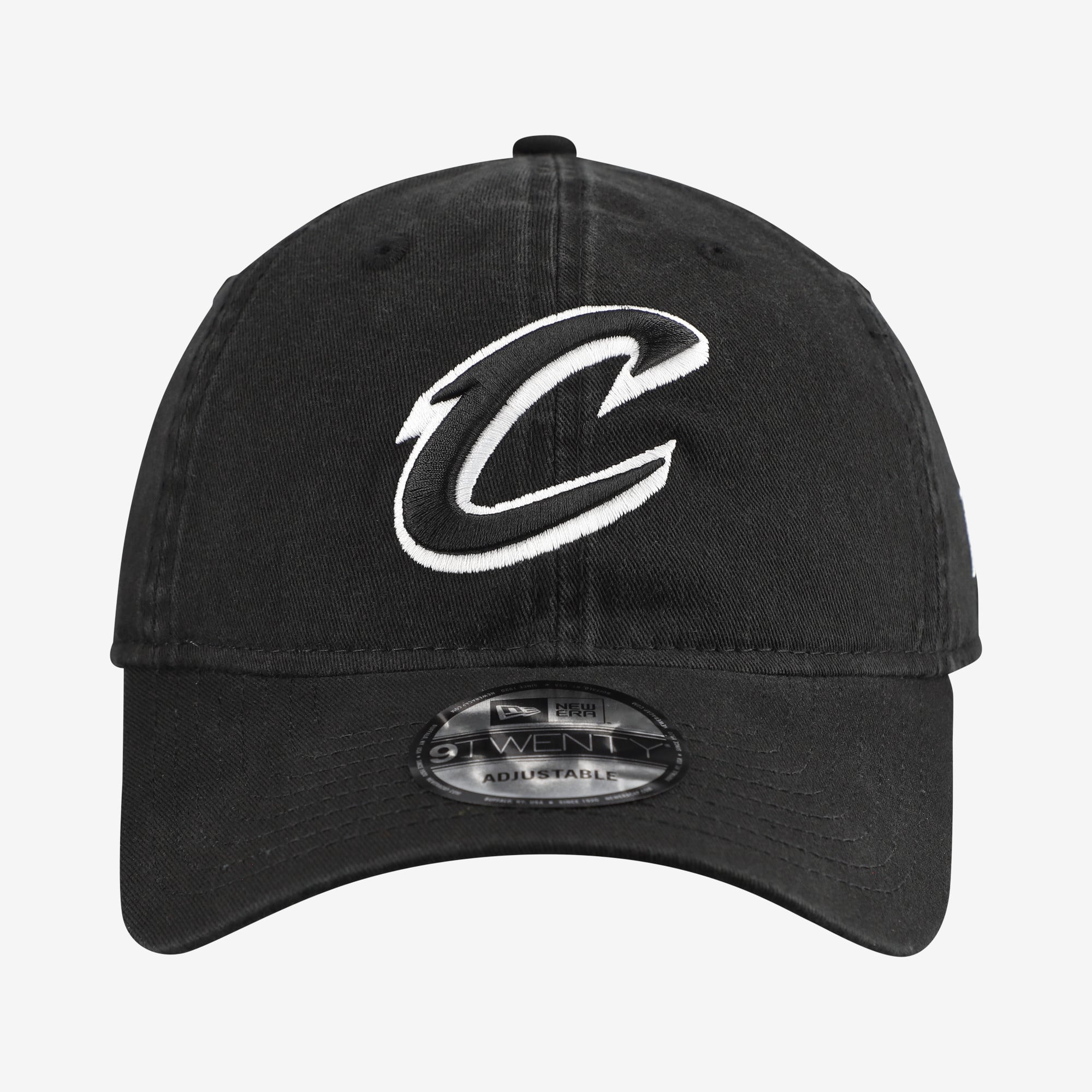 Men's New Era Black Cleveland Cavaliers 9TWENTY Adjustable Hat