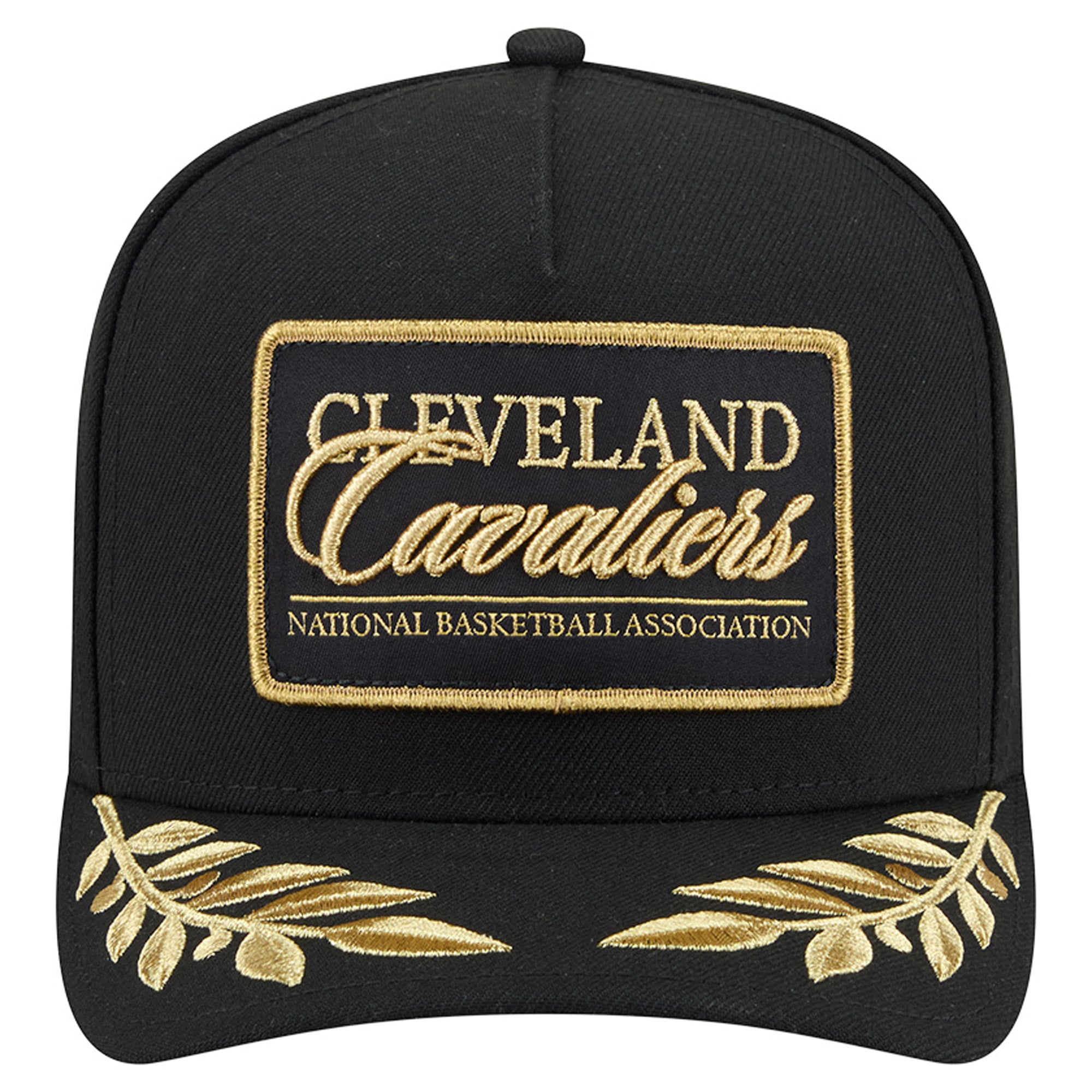 Men's New Era Black Cleveland Cavaliers Golden 9FIFTY Snapback Hat