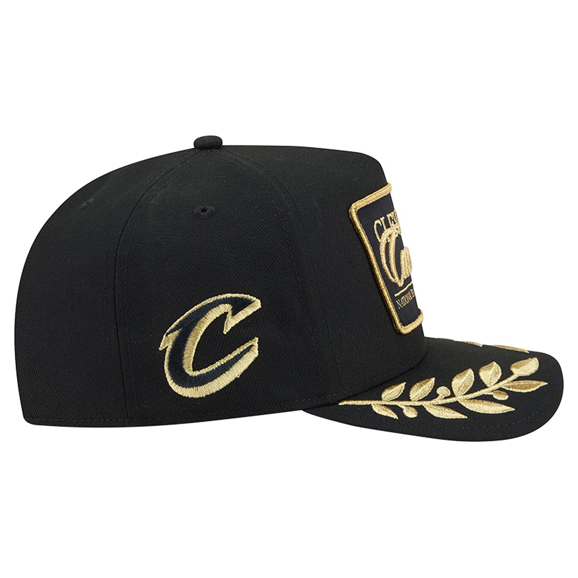 Men's New Era Black Cleveland Cavaliers Golden 9FIFTY Snapback Hat