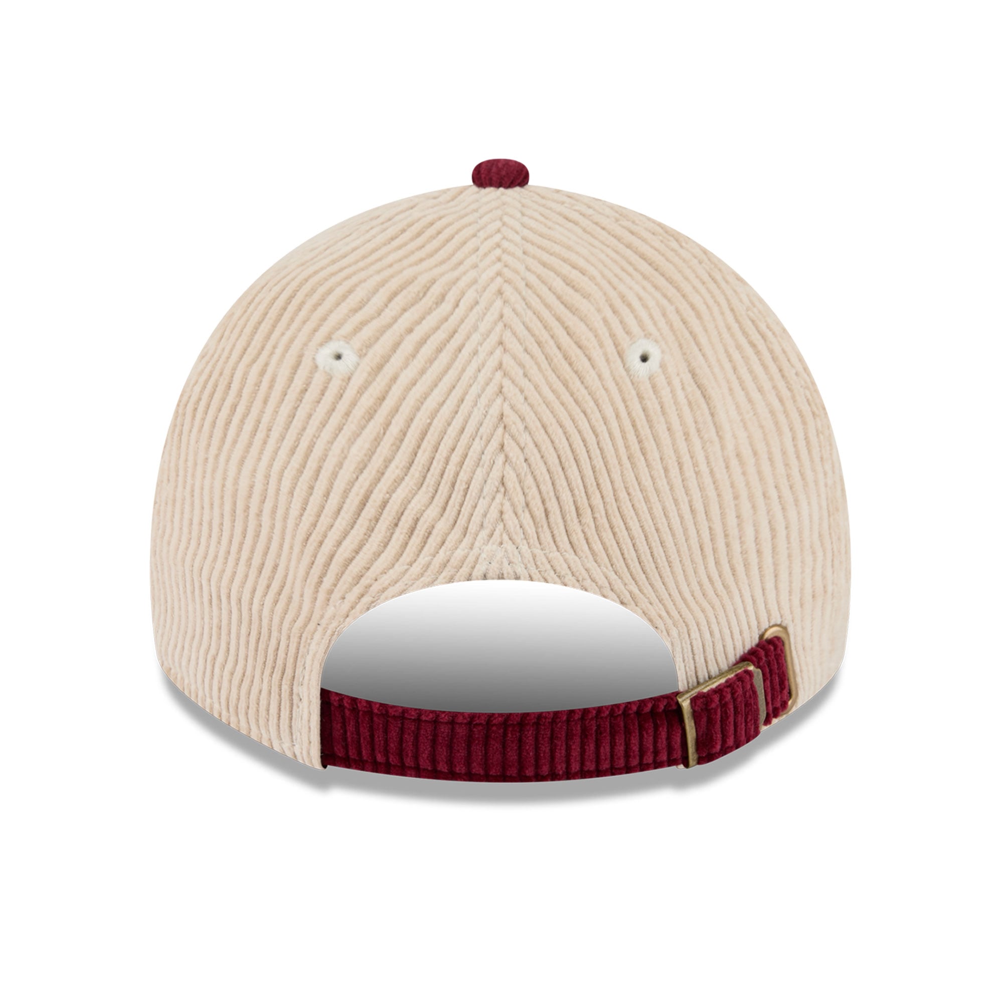 Men's New Era Cream/Wine Cleveland Cavaliers Tonal Corduroy Casual Classic Adjustable Hat