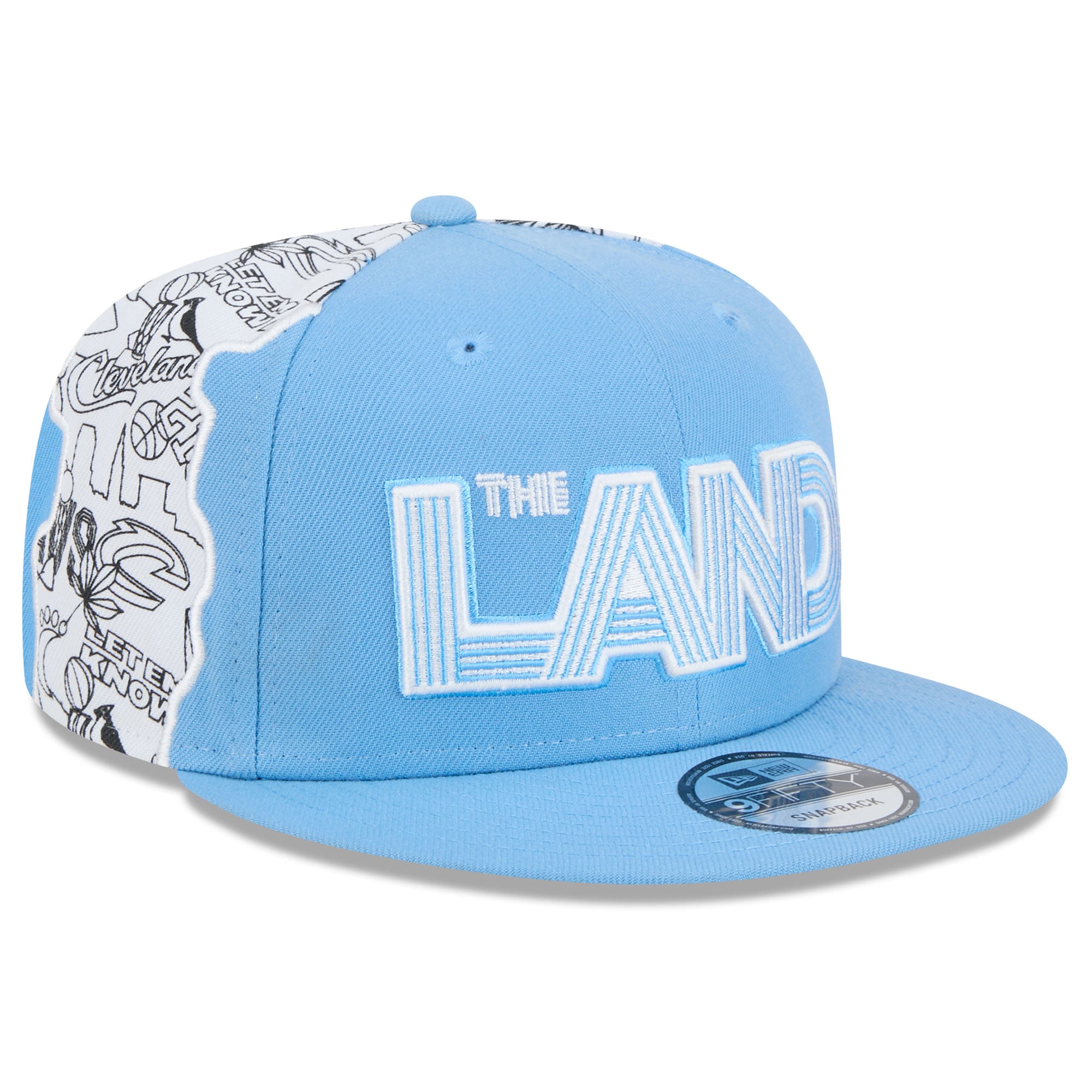 Men's Cleveland Cavaliers  New Era Light Blue 2024/25 City Edition 9FIFTY Snapback Hat