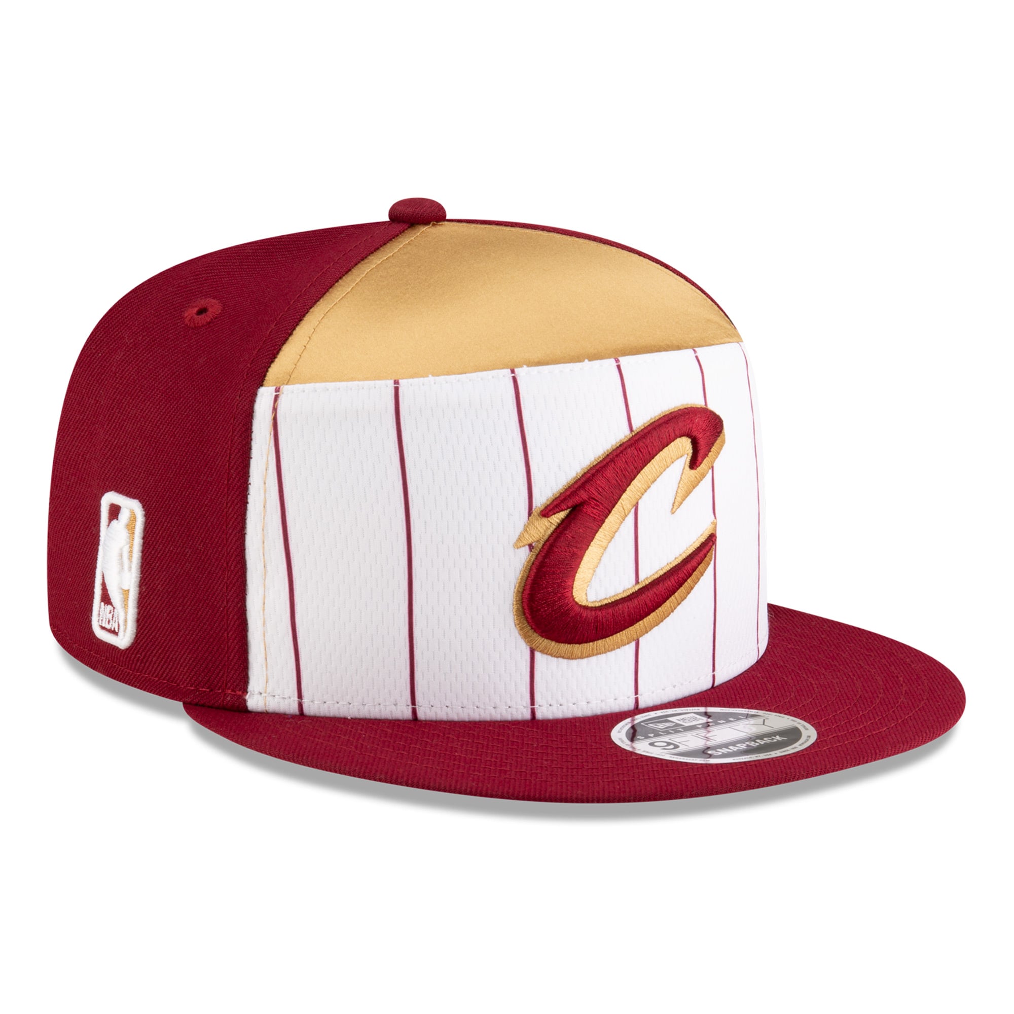 Men's Cleveland Cavaliers New Era White/Wine 2025 NBA Tip Off Split Panel 9FIFTY Snapback Hat