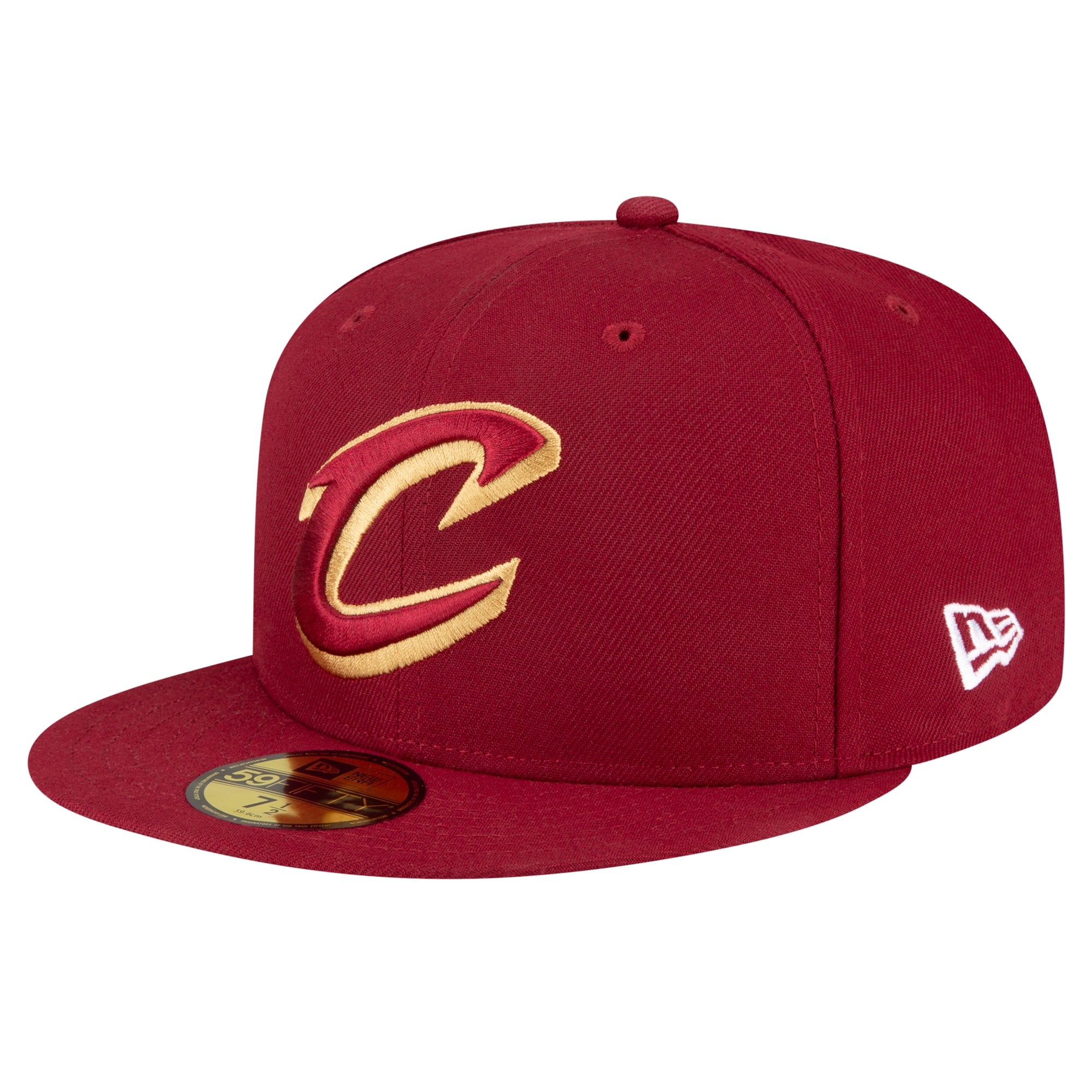 Men's Cleveland Cavaliers New Era Wine 59FIFTY Fitted Hat