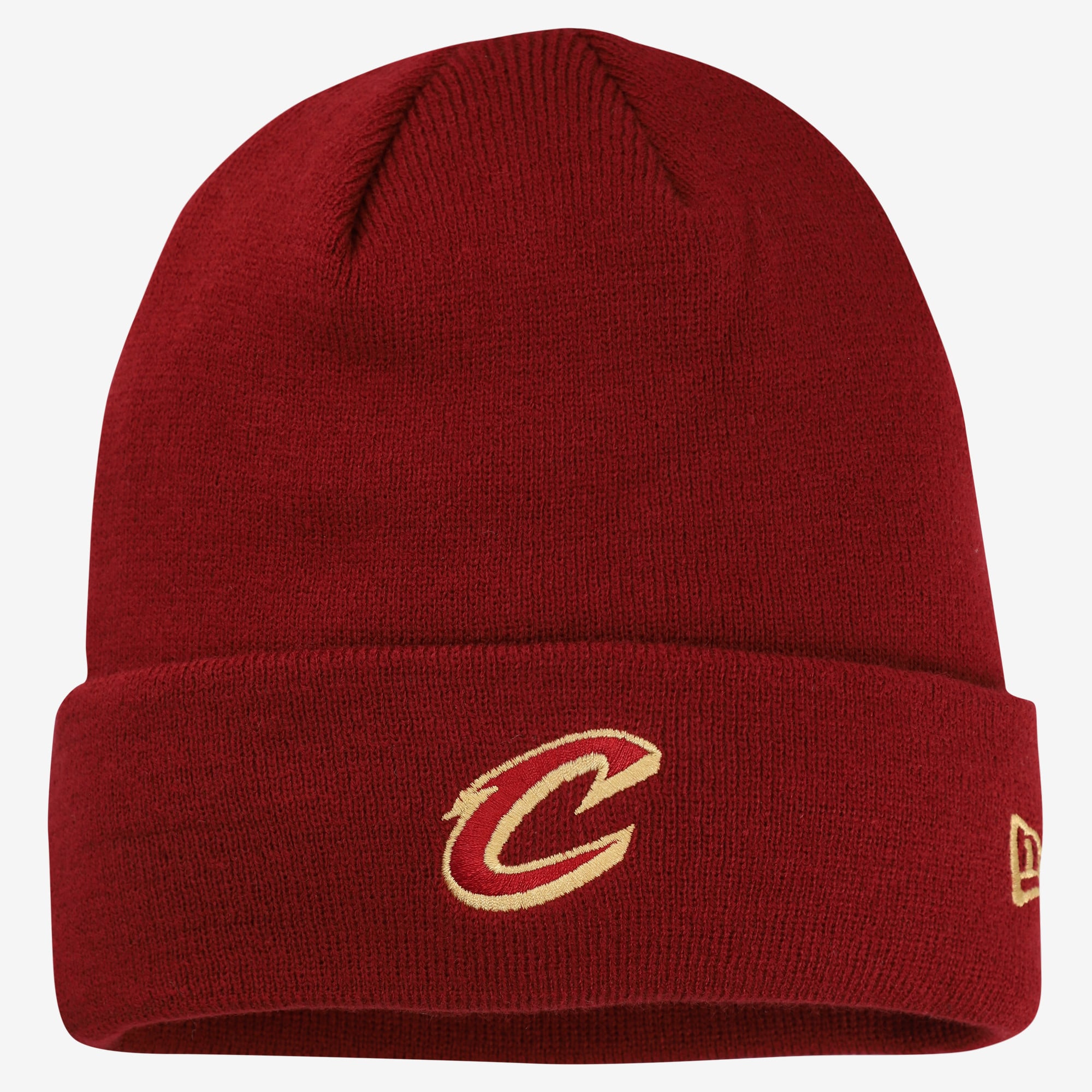 Men's New Era Wine Cleveland Cavaliers Cuffed Knit Hat