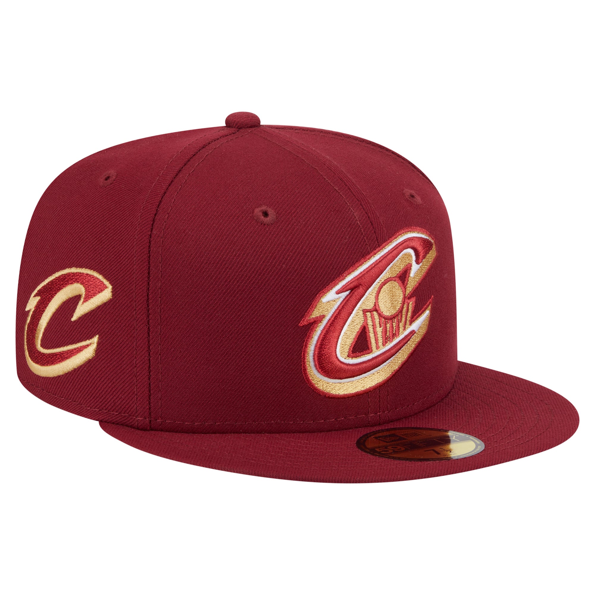 Men's Cleveland Cavaliers New Era Wine Deceptor 59FIFTY Fitted Hat