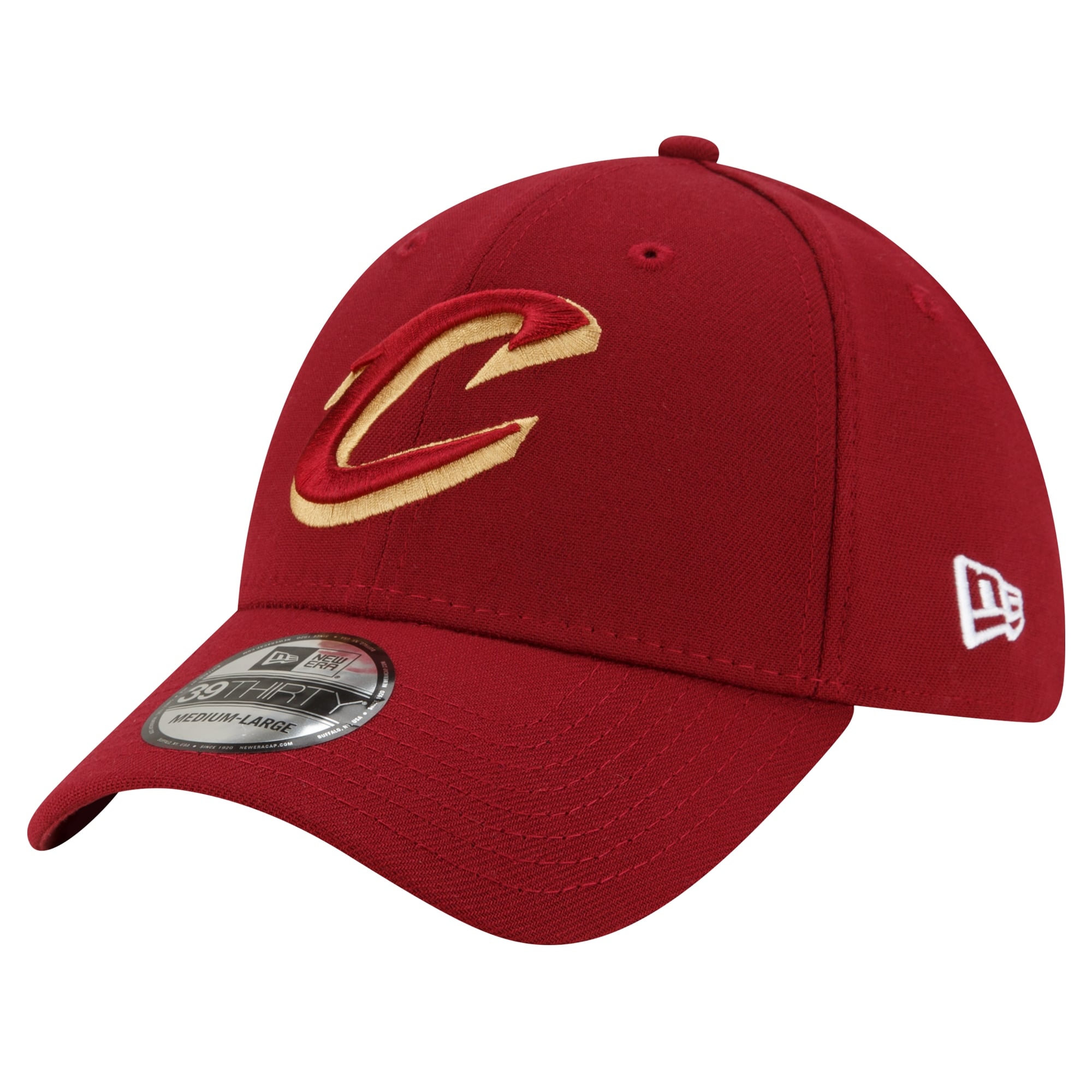 NWE CAVS MAROON NEW NBA NWE OFFICIAL TEAM COLOR STK 39THIRTY HATMENFLX