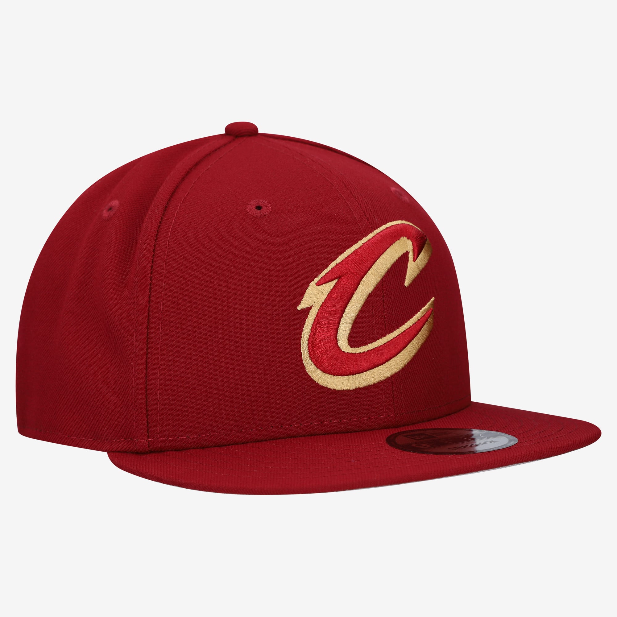 Men's New Era Wine Cleveland Cavaliers Team 9FIFTY Snapback Hat