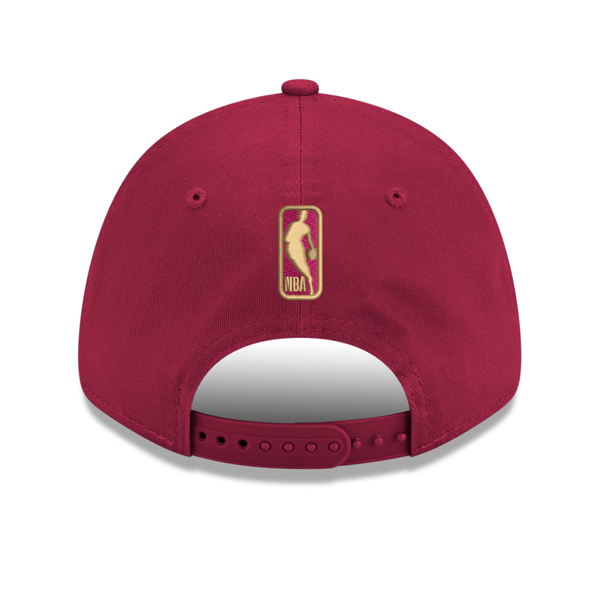 Men's New Era Wine Cleveland Cavaliers Team 9FORTY Adjustable Hat