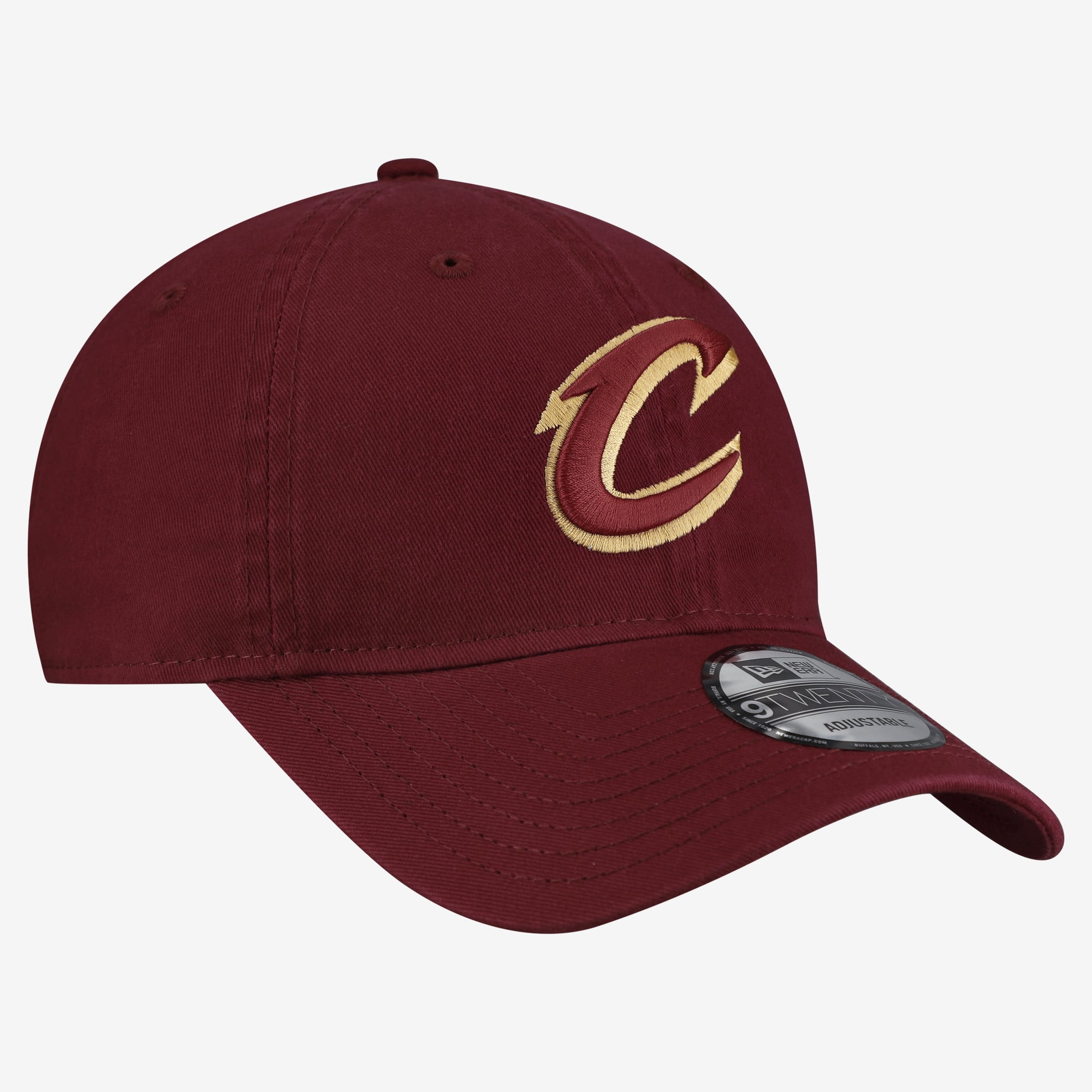 Men's New Era  Wine Cleveland Cavaliers Team 9TWENTY Adjustable Hat