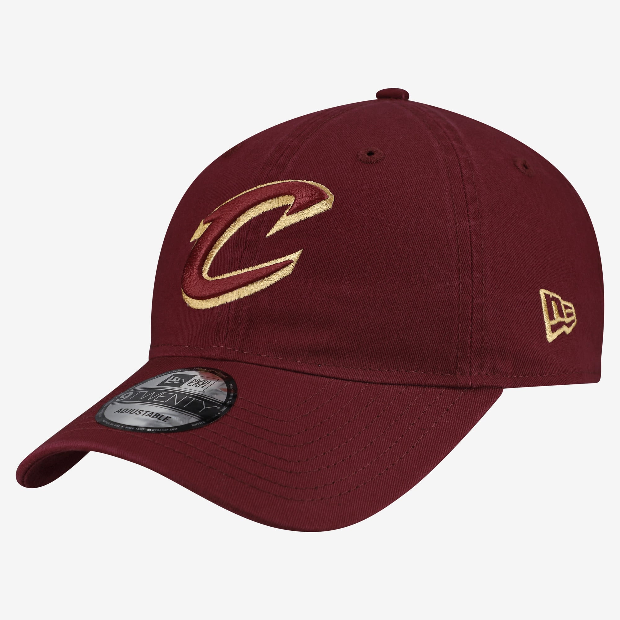 Men's Cleveland Cavaliers New Era Wine Team 9TWENTY Adjustable Hat