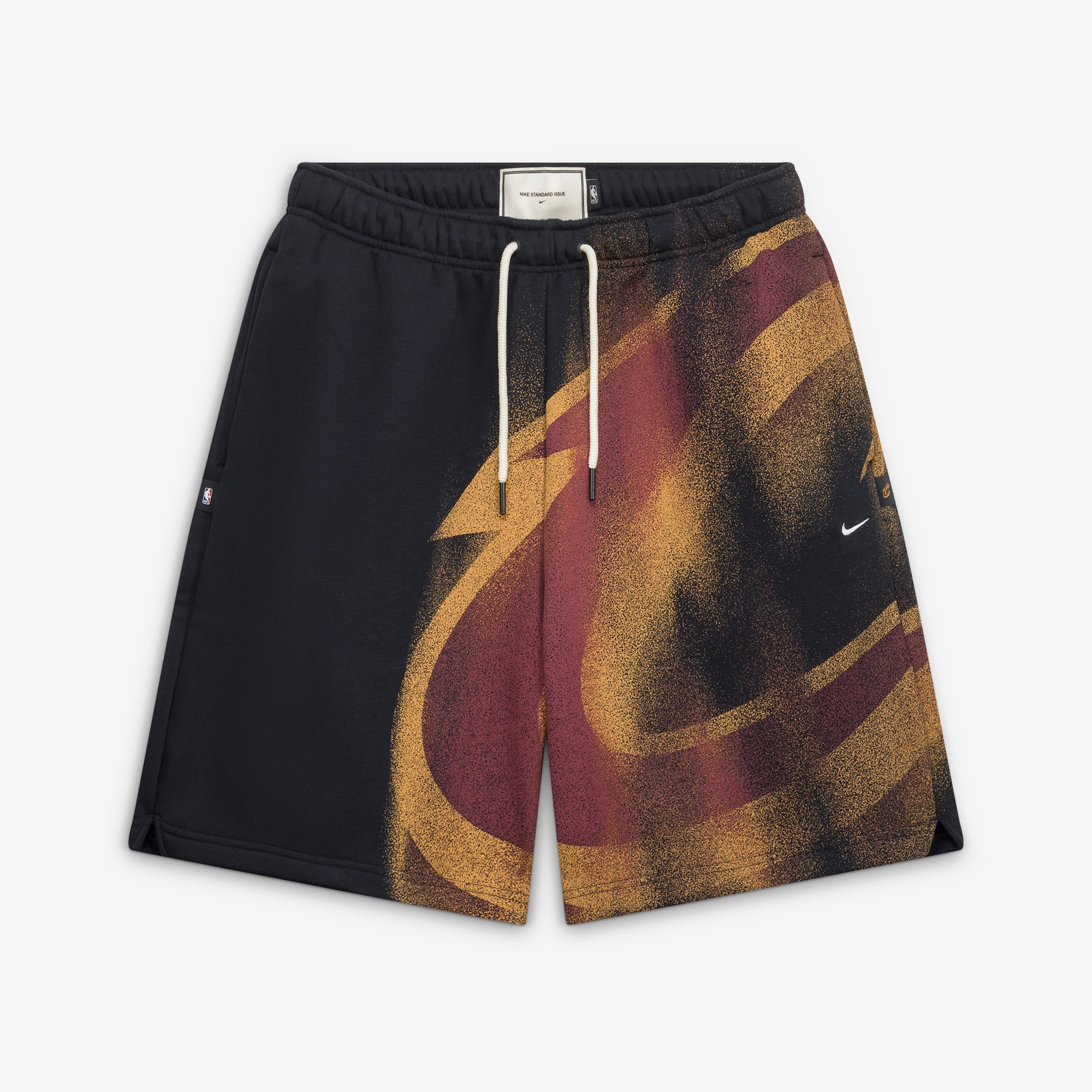 Short de sport Nike Icon en polaire, noir, Cleveland Cavaliers, édition standard 2026, pour homme