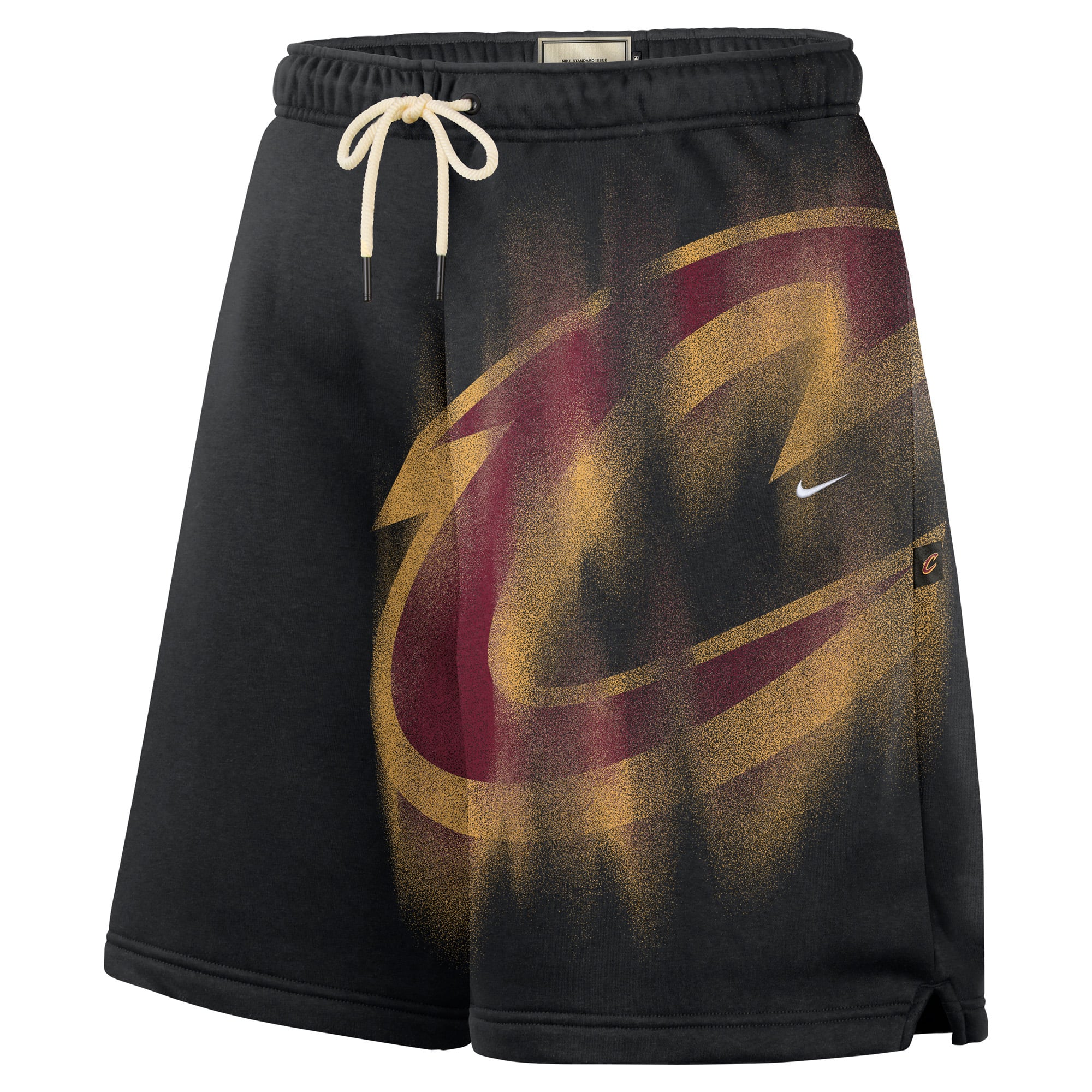 Short de sport Nike Icon en polaire, noir, Cleveland Cavaliers, édition standard 2026, pour homme