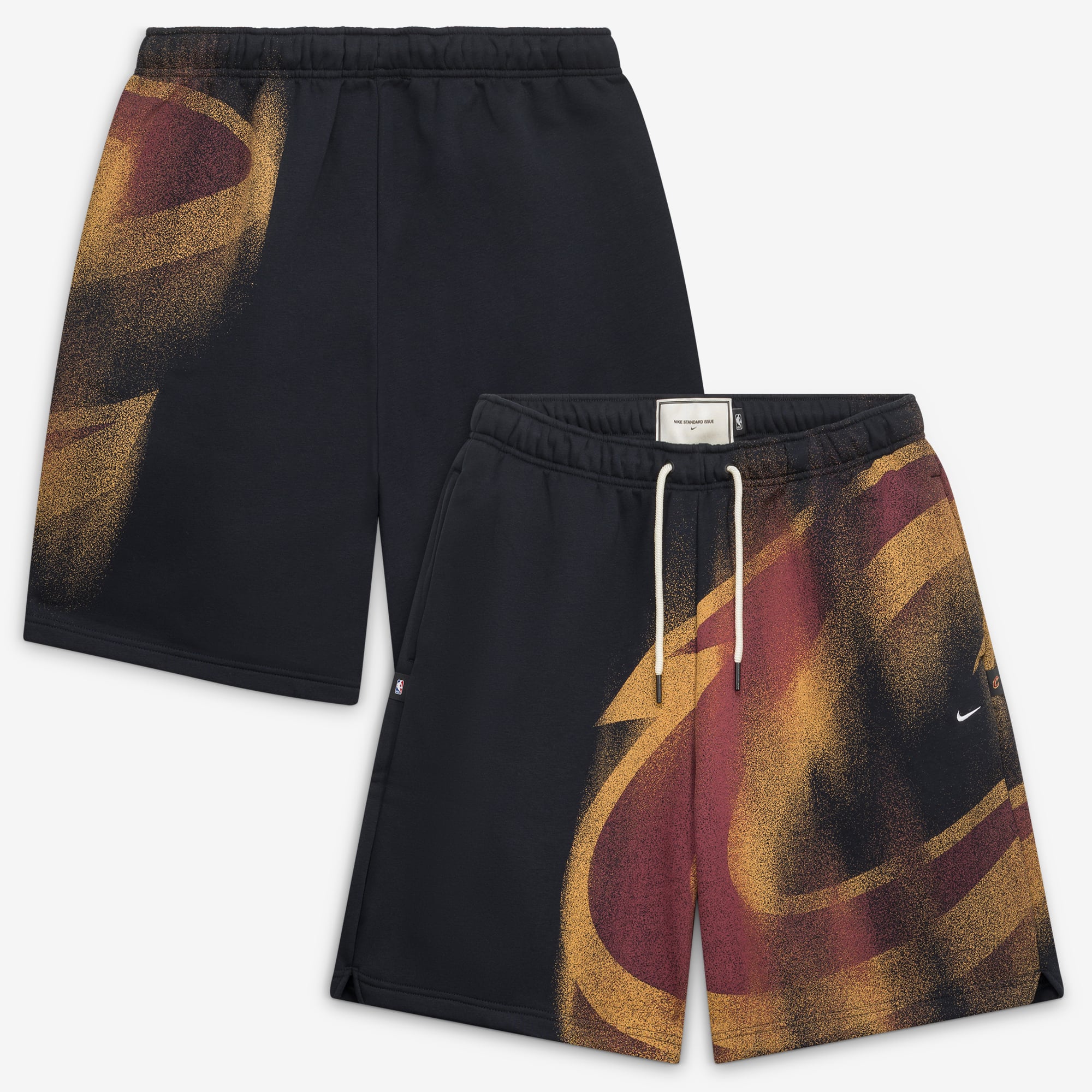 Short de sport Nike Icon en polaire, noir, Cleveland Cavaliers, édition standard 2026, pour homme