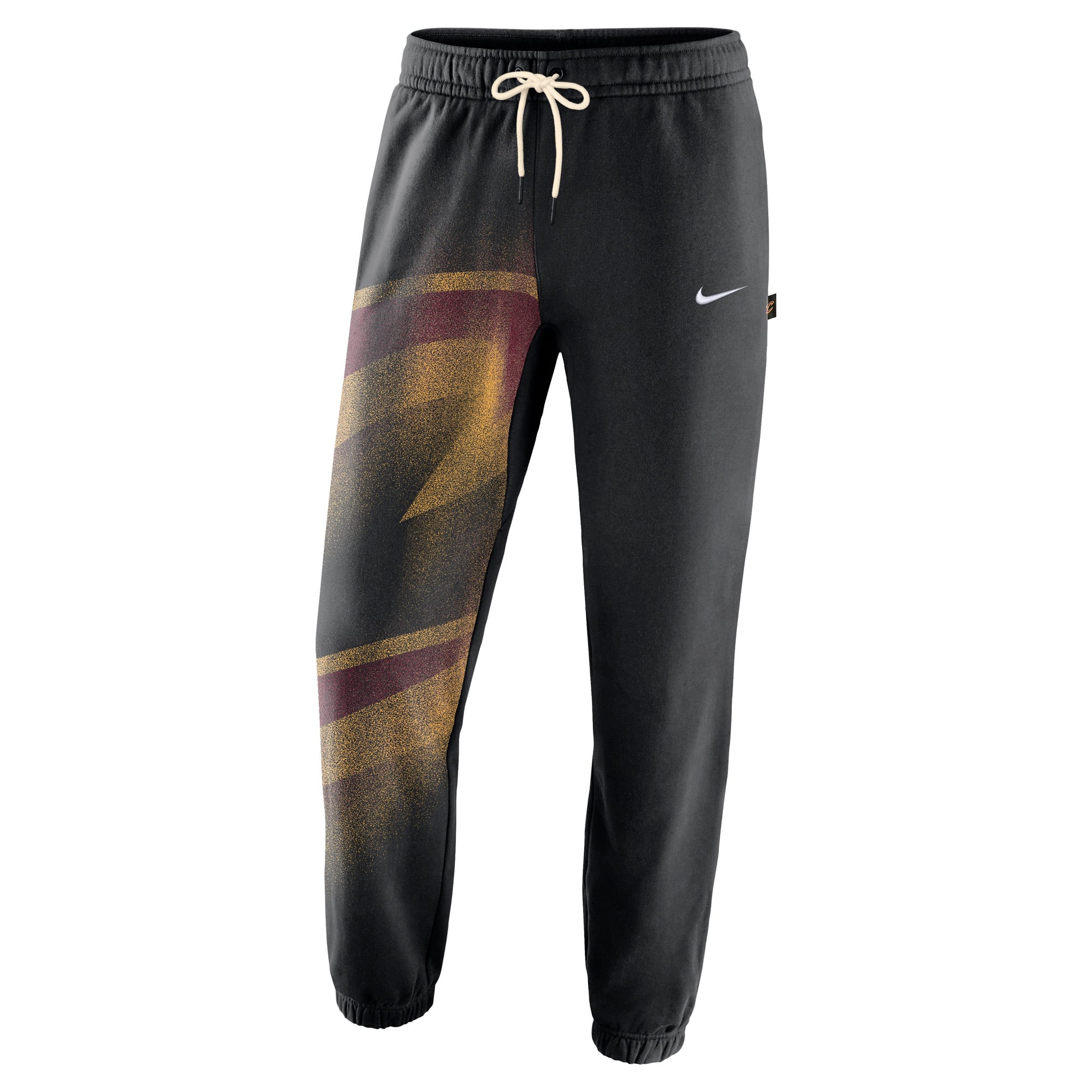 Pantalon de survêtement fuselé Nike Cleveland Cavaliers 2026 Standard Issue Icon Fleece noir pour homme