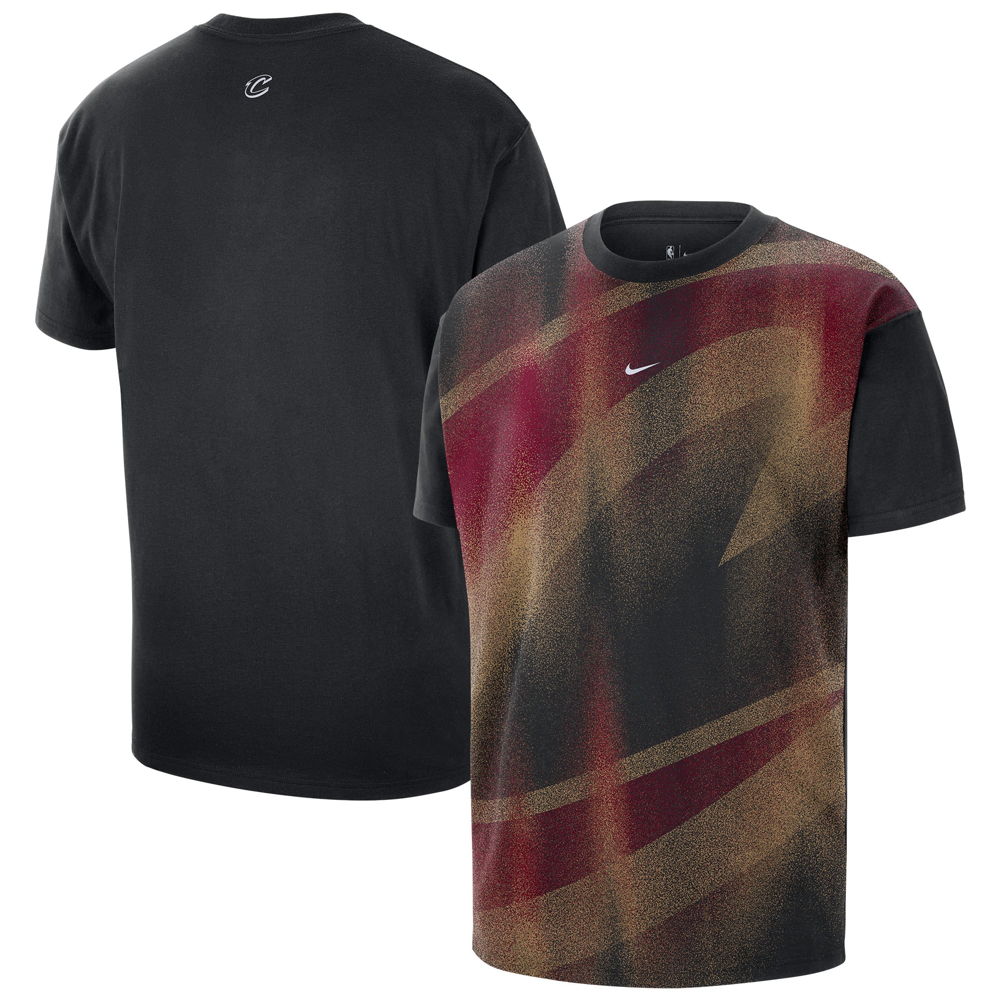 T-shirt d'entraînement Nike noir Cleveland Cavaliers 2026 Standard Issue pour homme