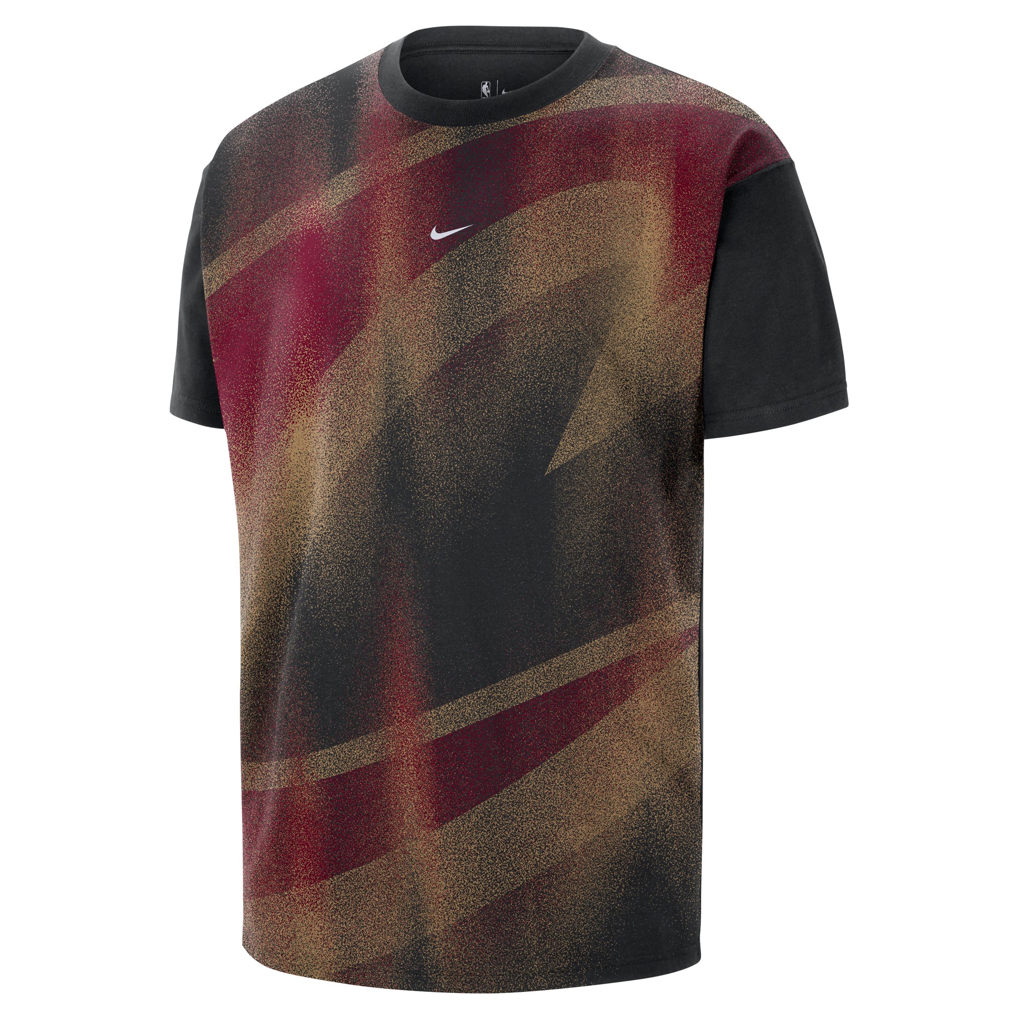 T-shirt d'entraînement Nike noir Cleveland Cavaliers 2026 Standard Issue pour homme
