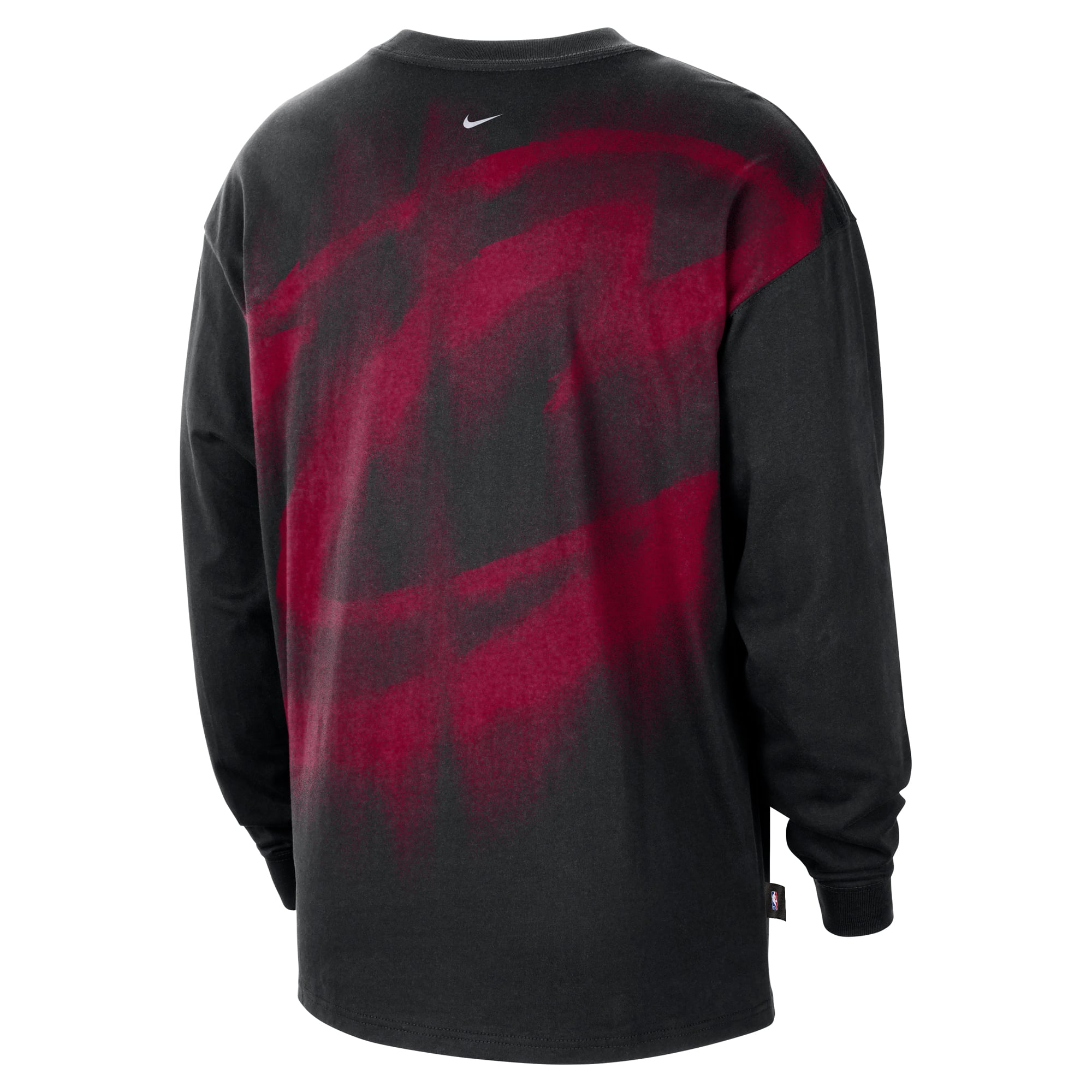 T-shirt à manches longues Nike Cleveland Cavaliers noir pour homme, édition standard 2026, performance d'avant-match