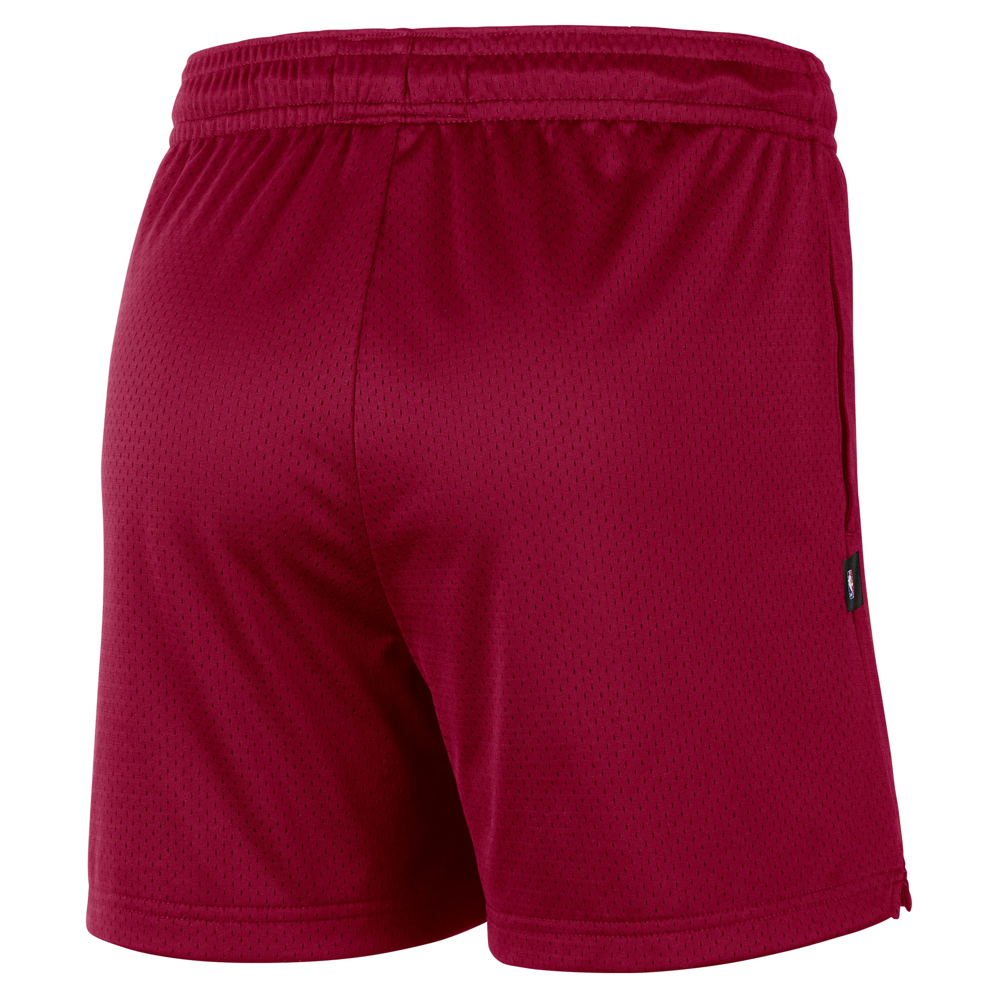 Short d'entraînement Nike Cleveland Cavaliers 2026 Standard Issue en mesh, couleur bordeaux, pour homme