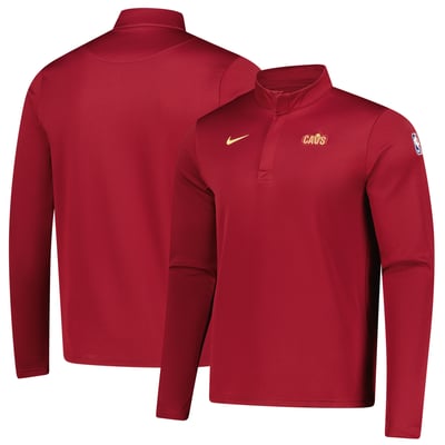 Cleveland Cavaliers Nike Authentic Coaches Quarter-Zip Dri-FIT Top - Wine